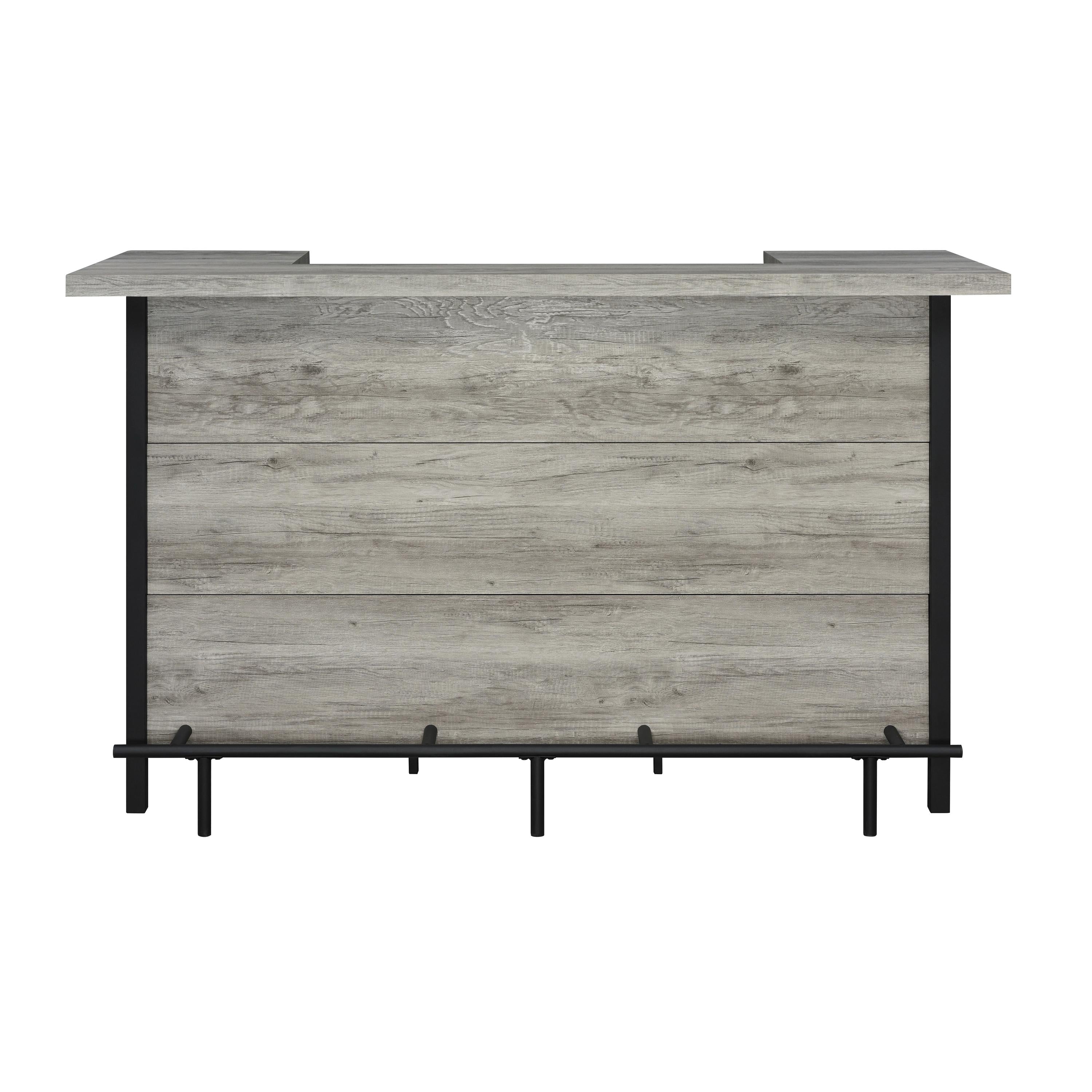Coaster Furniture Bellemore 182105 Freestanding Home Bar Wine Cabinet - Grey Driftwood - Image 2
