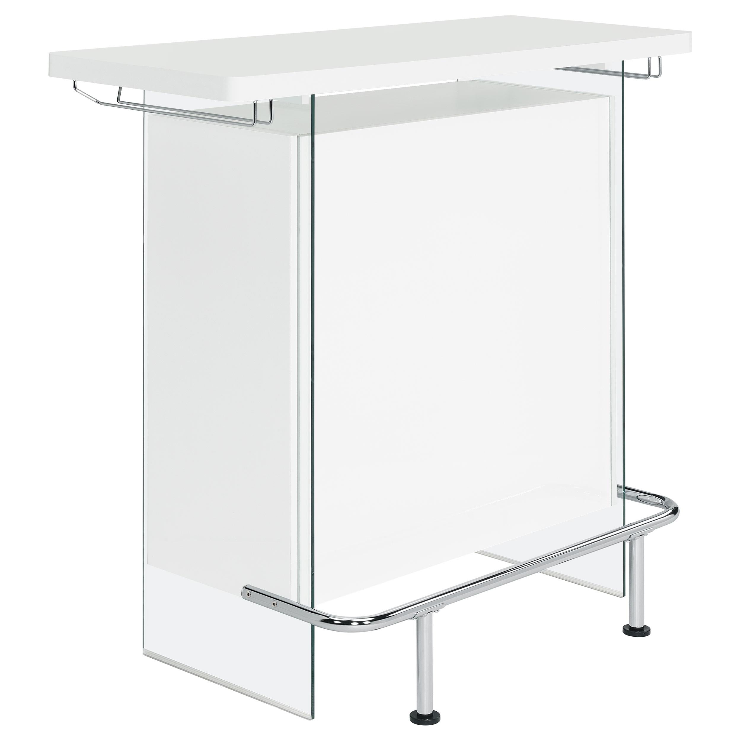 Coaster Furniture Acosta 182632 Freestanding Home Bar Wine Cabinet – White High Gloss