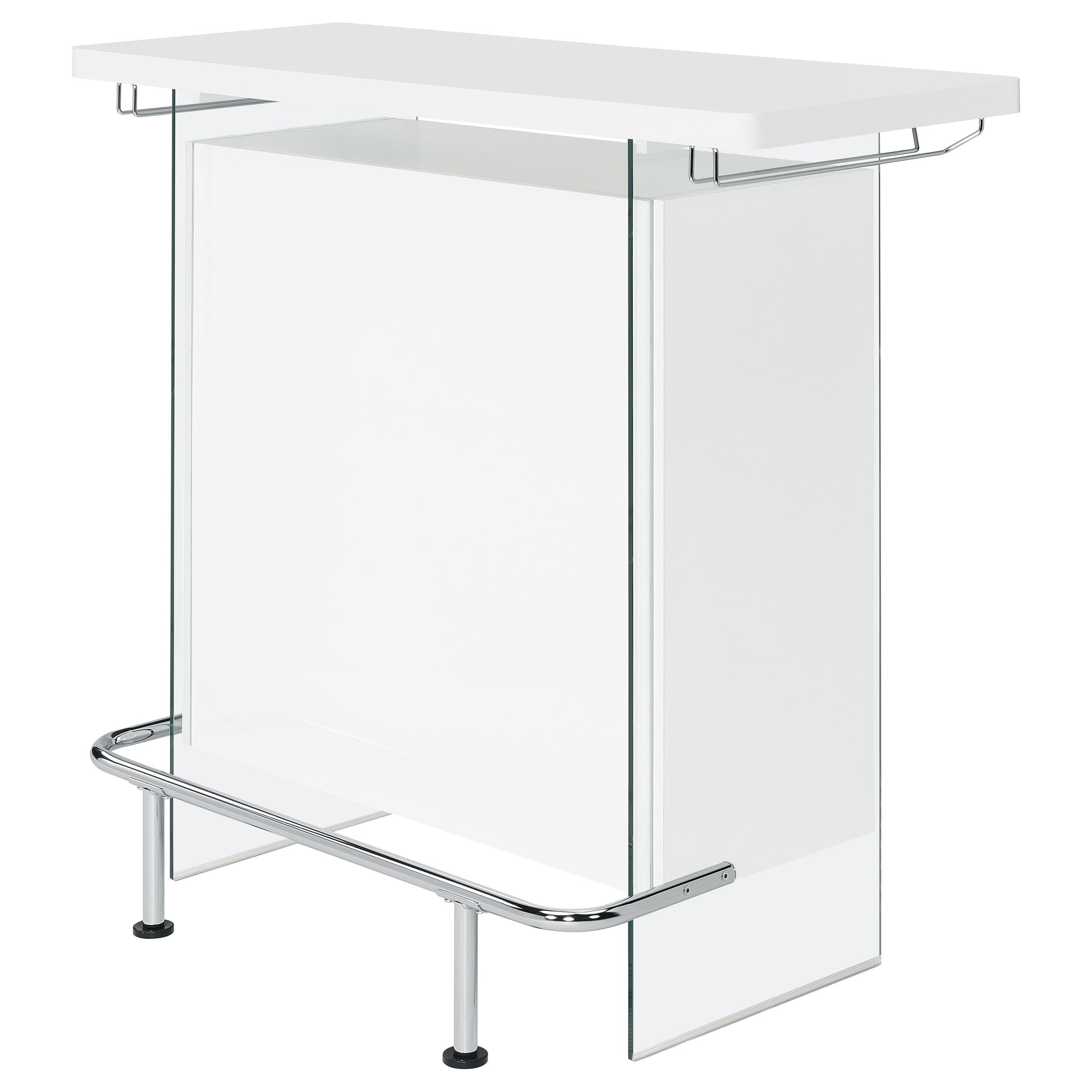 Coaster Furniture Acosta 182632 Freestanding Home Bar Wine Cabinet - White High Gloss - Image 3
