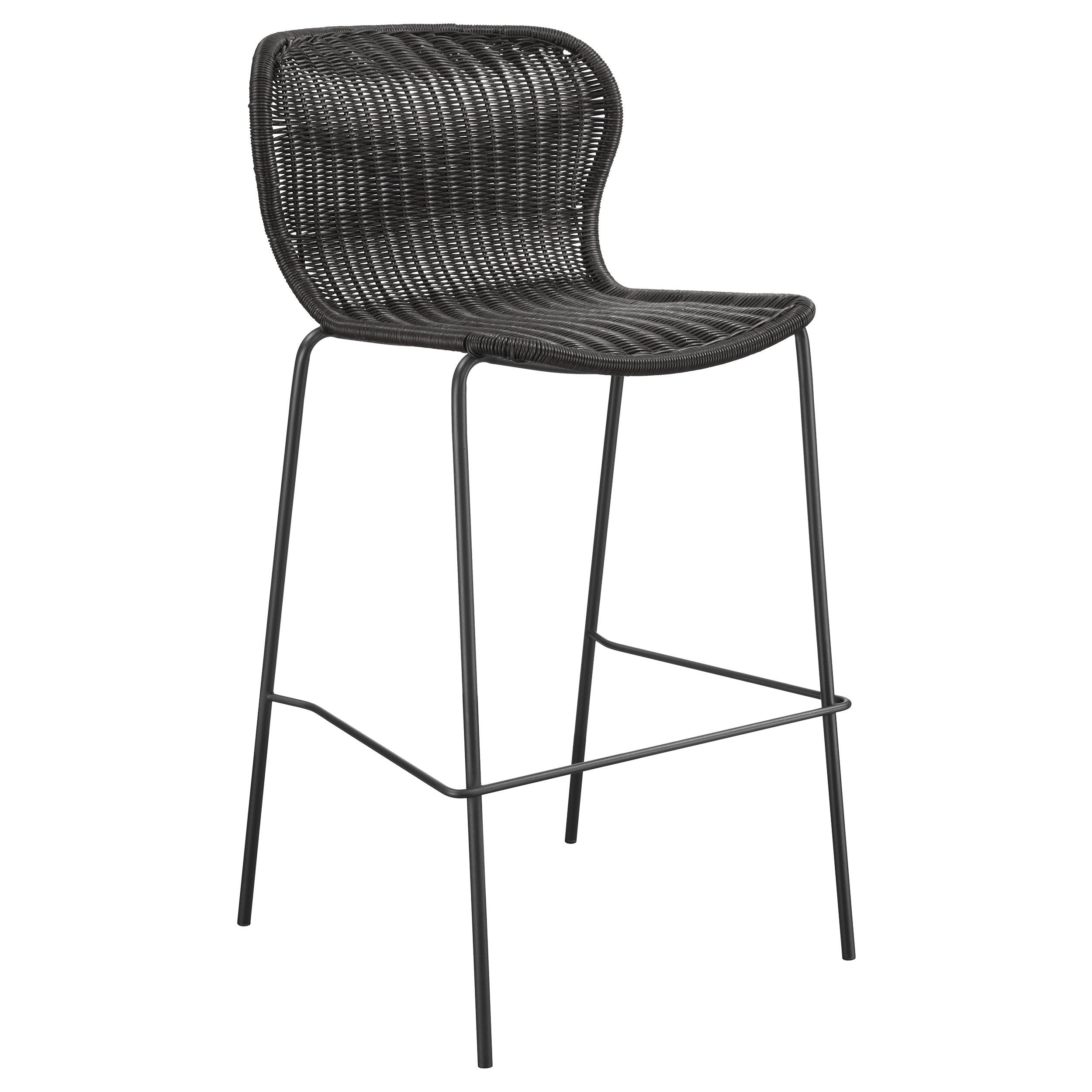 Coaster Furniture Mckinley 192040 Faux Rattan Metal Bar Chair - Brown - Image 1