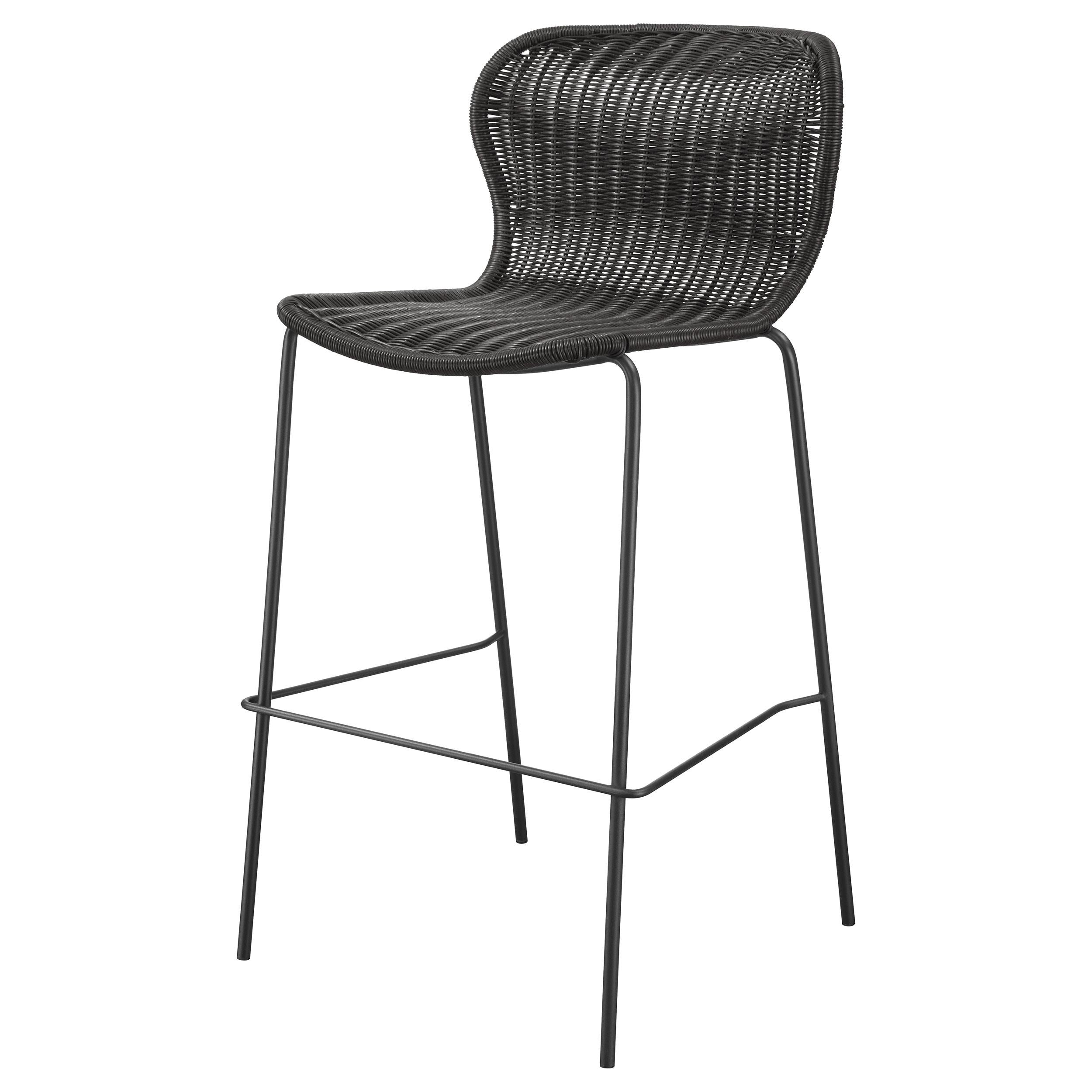 Coaster Furniture Mckinley 192040 Faux Rattan Metal Bar Chair - Brown - Image 3