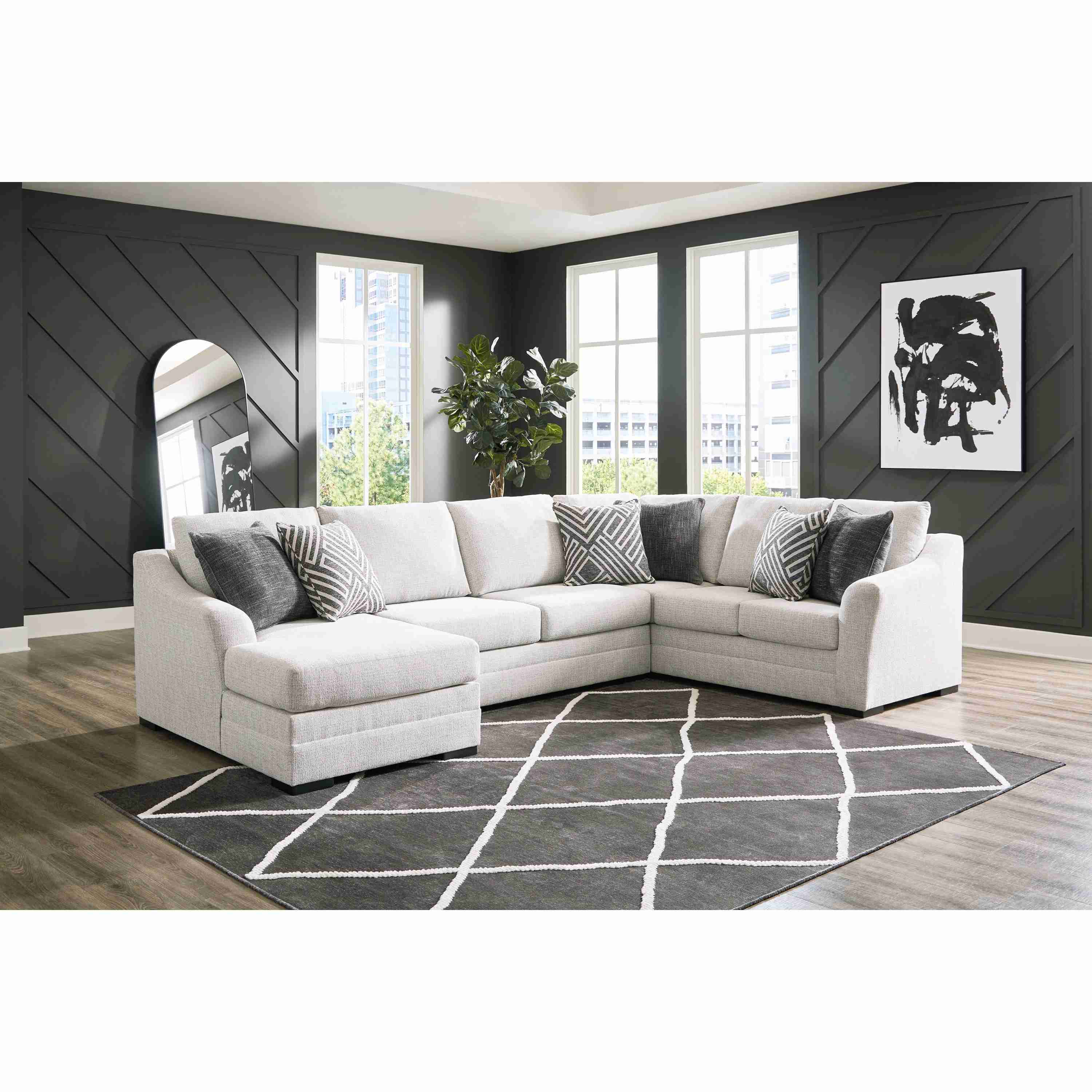 Benchcraft Koralynn 54102S1 3 pc Sectional with Chaise - Image 3