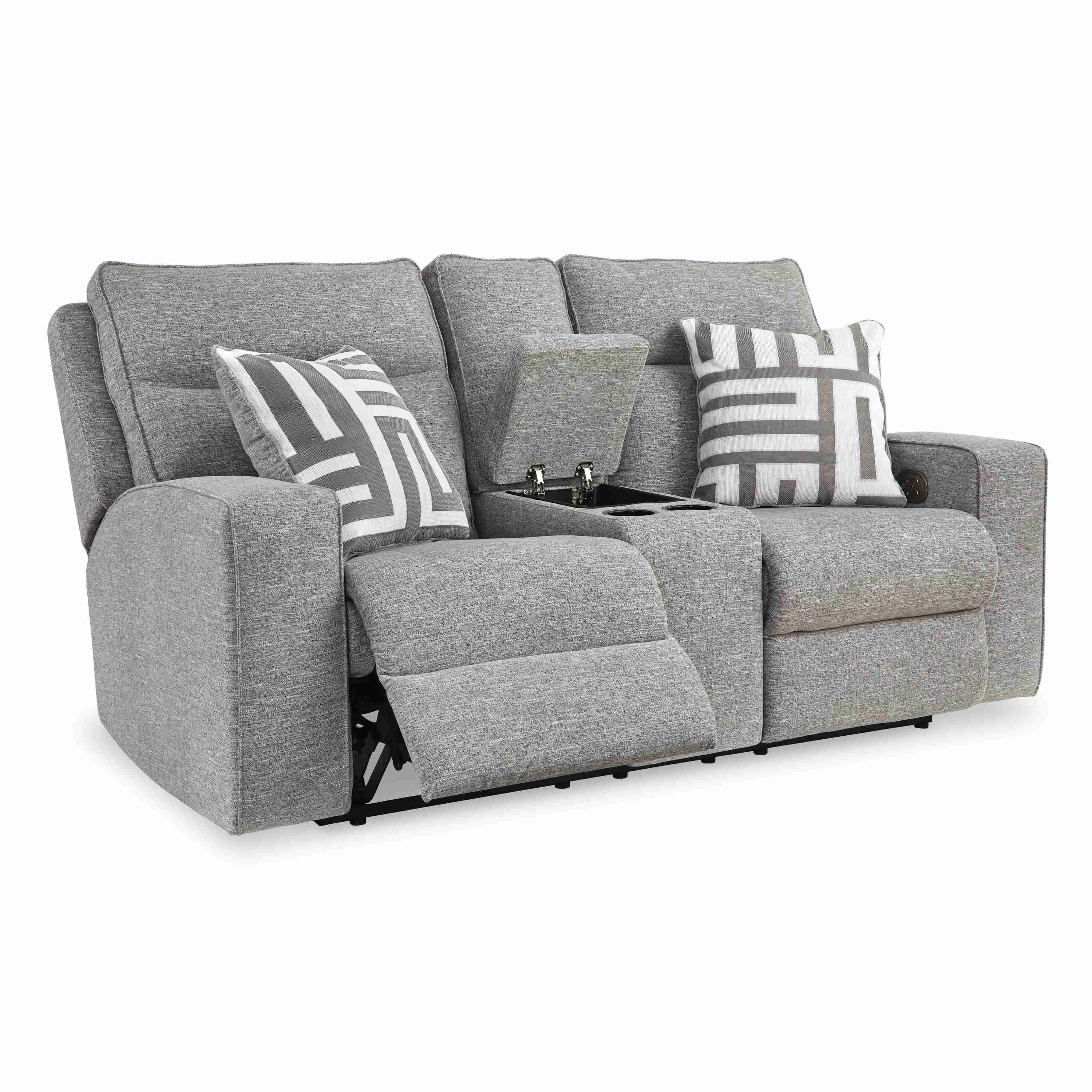 Signature Design by Ashley Biscoe 9050318 Power Reclining Loveseat with Console and Adjustable Headrest - Image 2