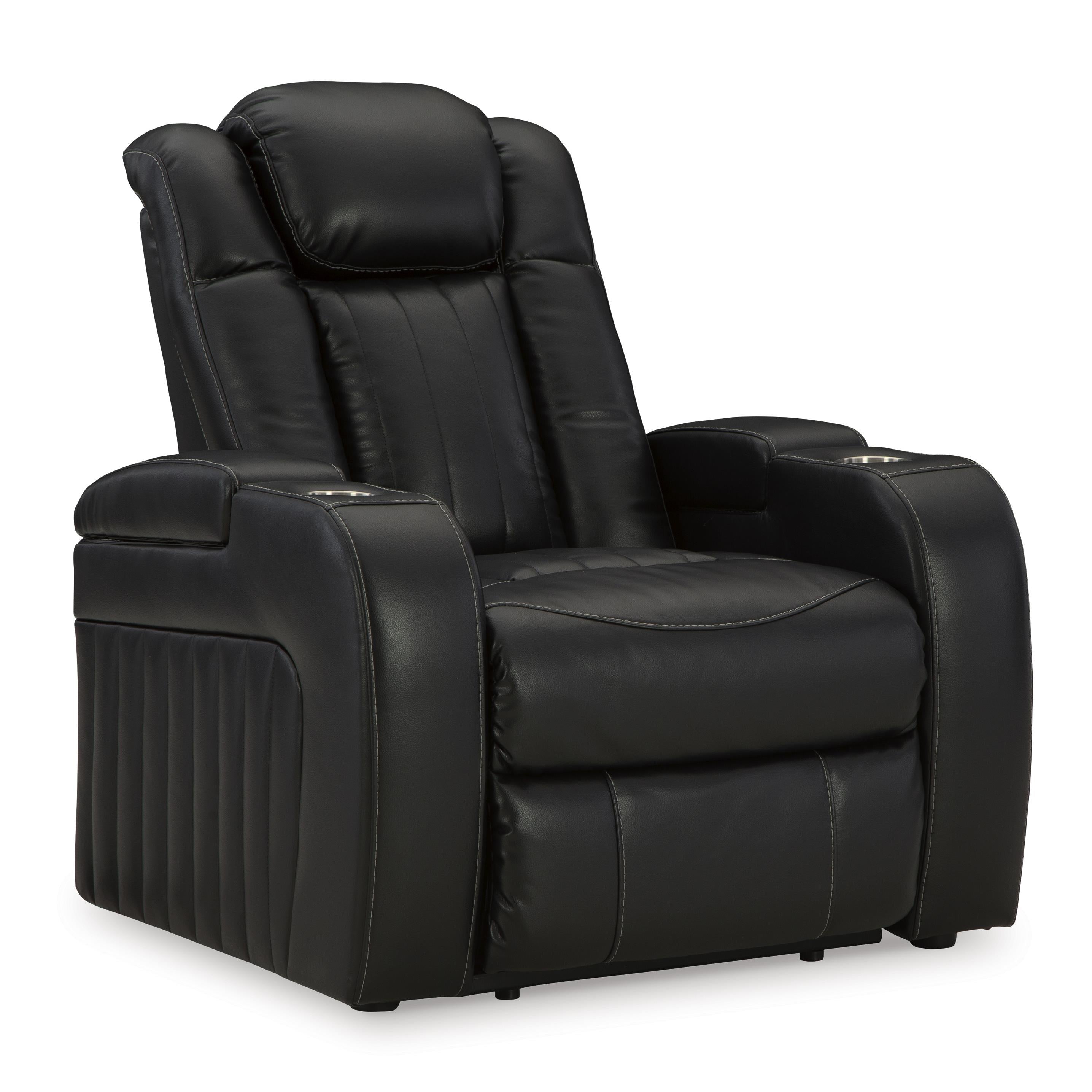 Signature Design by Ashley Caveman Den 9070313 Power Recliner with Adjustable Headrest