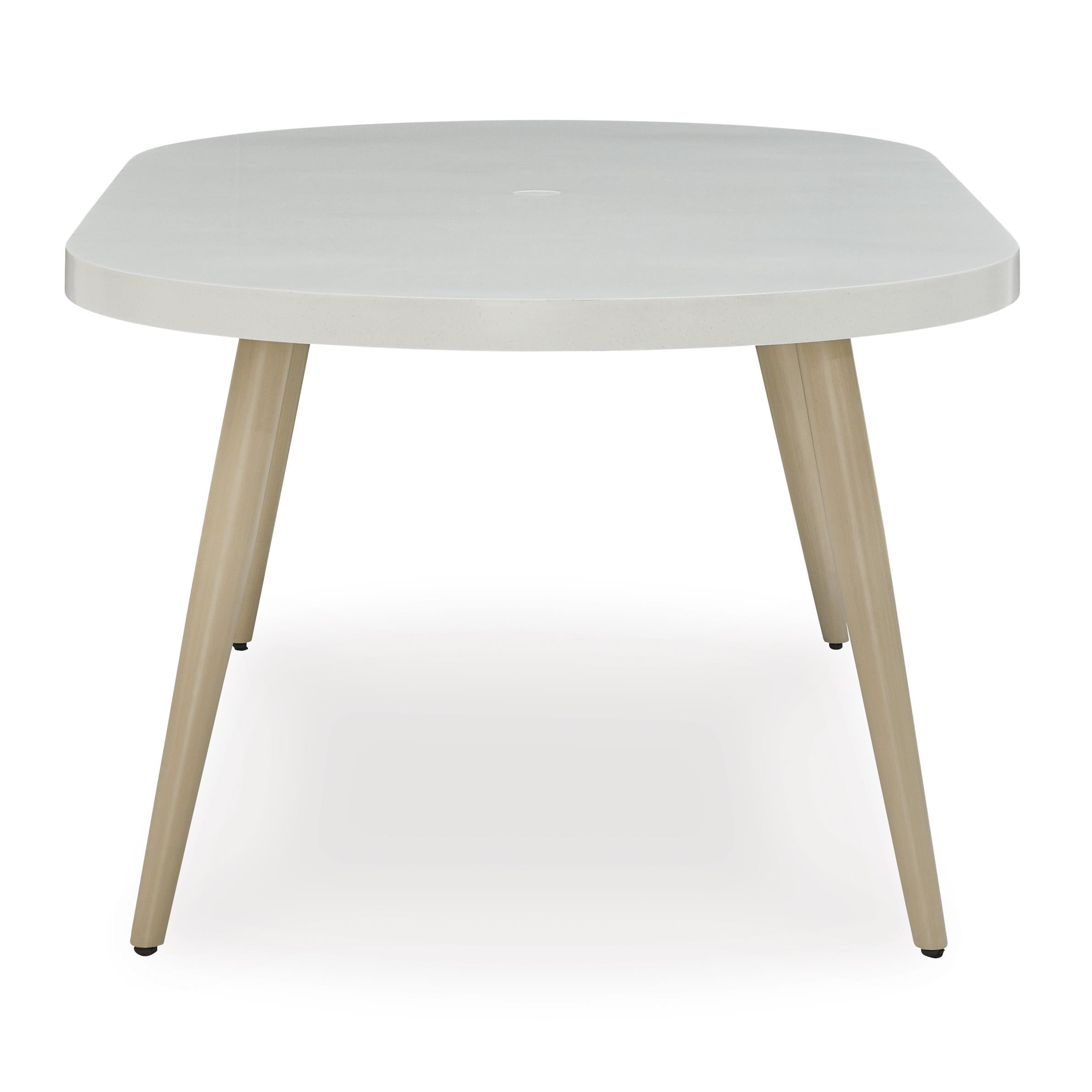 Signature Design by Ashley Seton Creek P798-625 Oval Dining Table with Umbrella Option - Image 3
