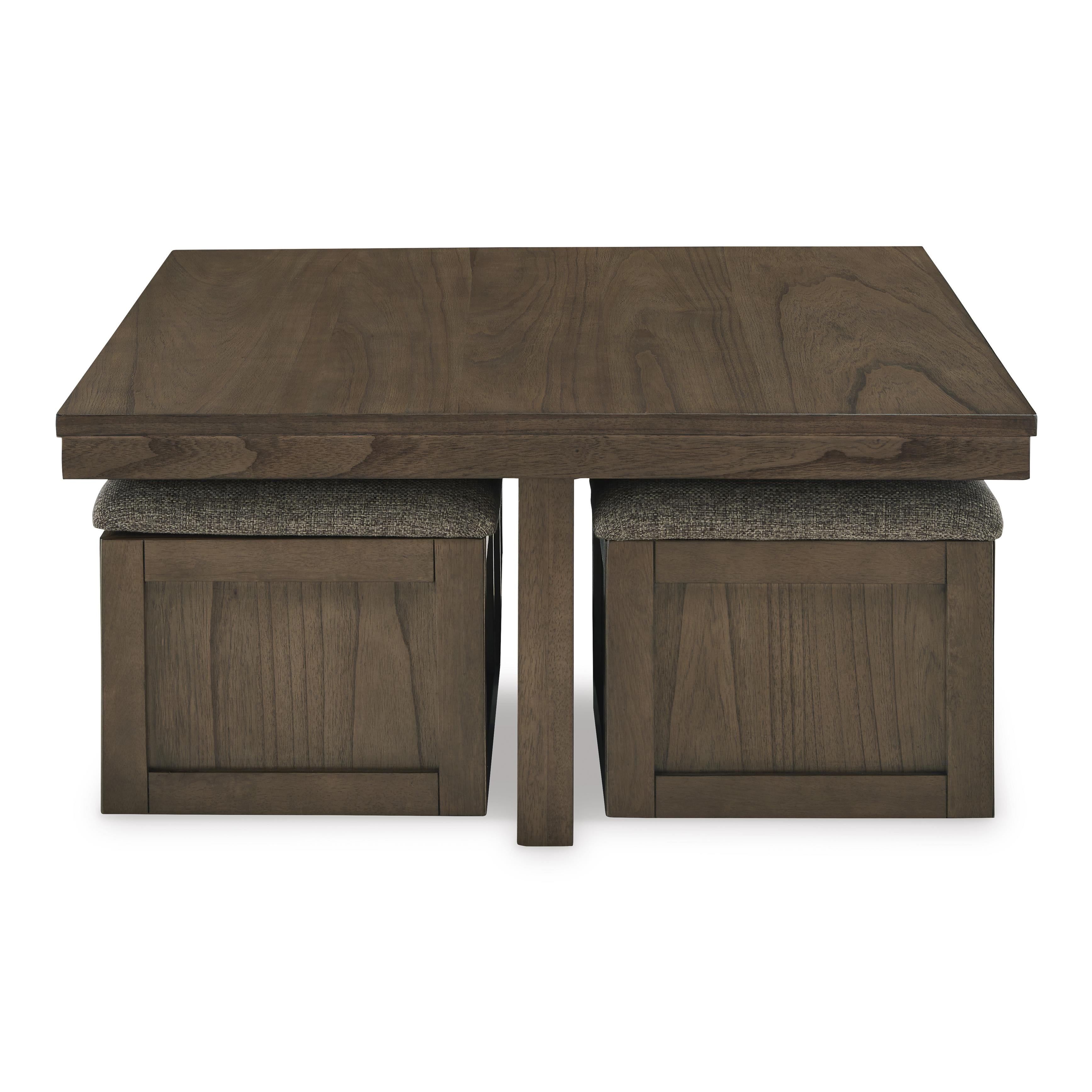 Signature Design by Ashley Boardernest T738-20 Cocktail Table with 4 Stools - Image 3