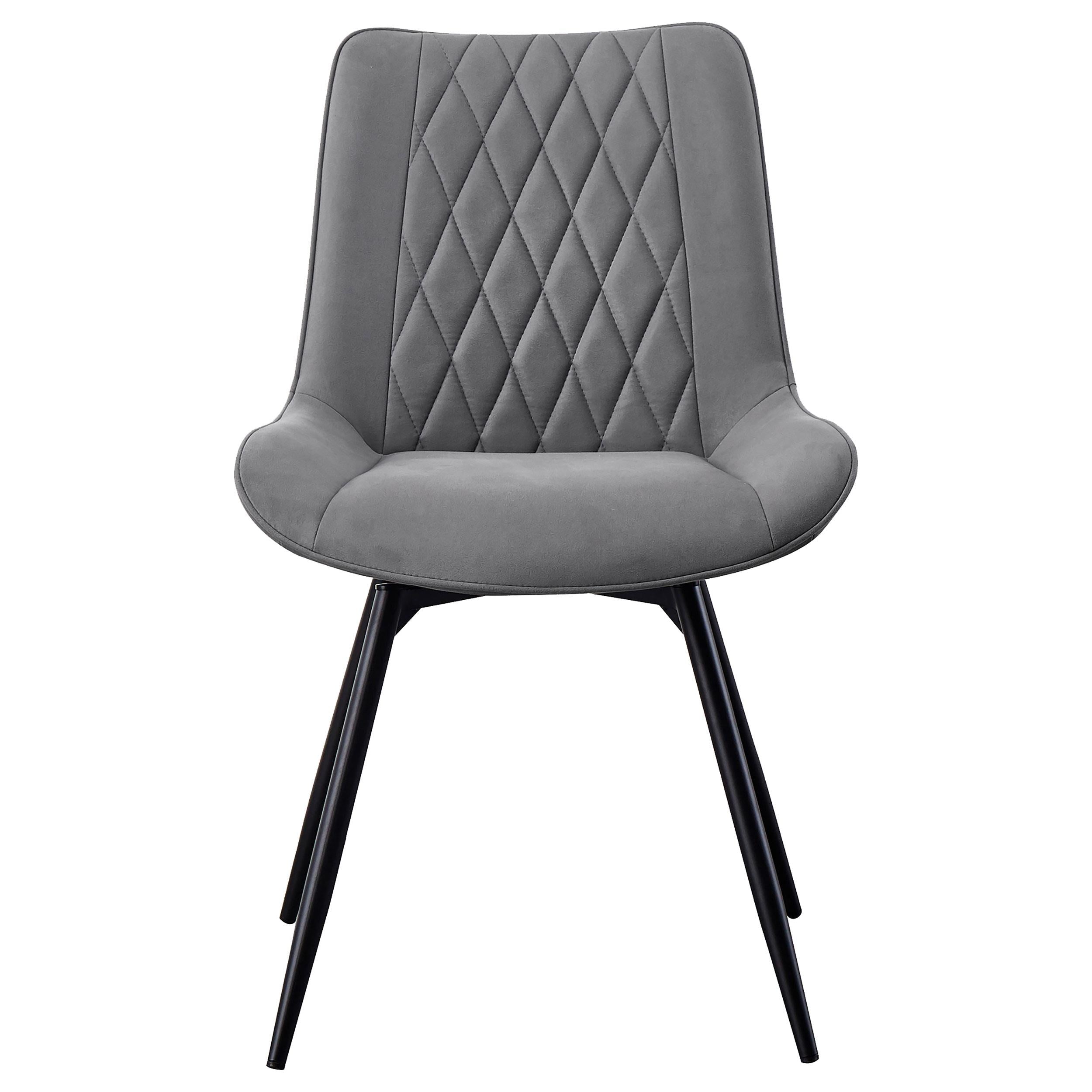 Coaster Furniture Diggs 193312 Upholstered Swivel Dining Side Chair - Grey - Image 2