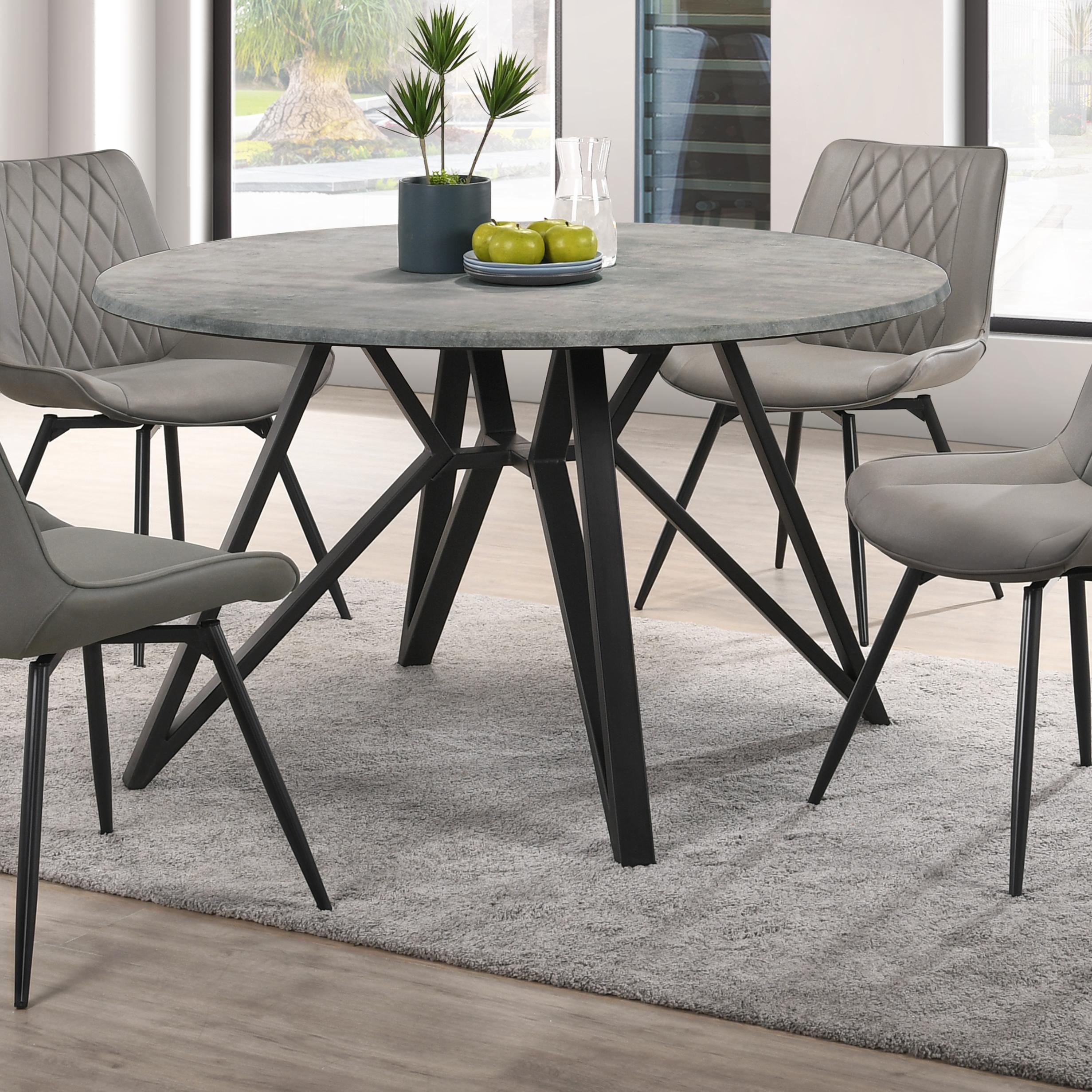 Coaster Furniture Neil 193801 Round 50-inch SmartTop Dining Table - Gunmetal - Image 2