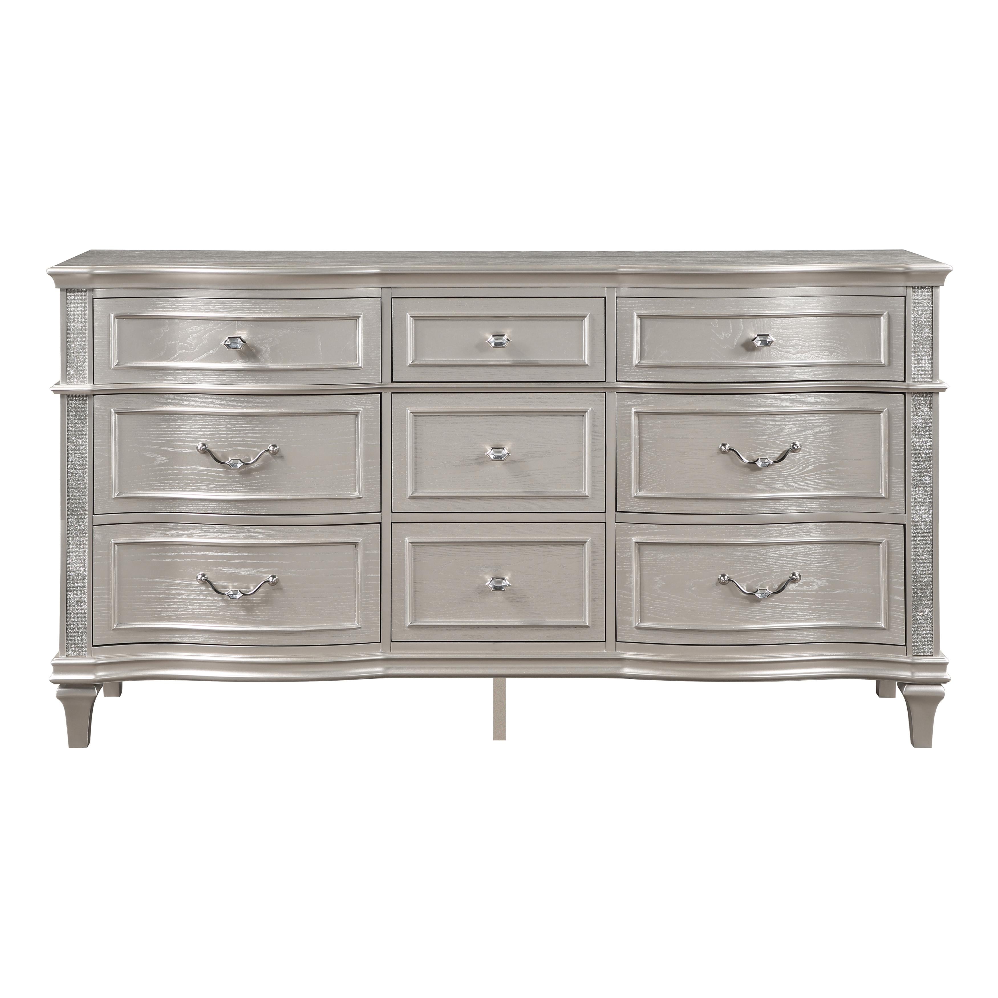 Coaster Furniture Evangeline 223393 9-Drawer Dresser - Silver Oak - Image 3