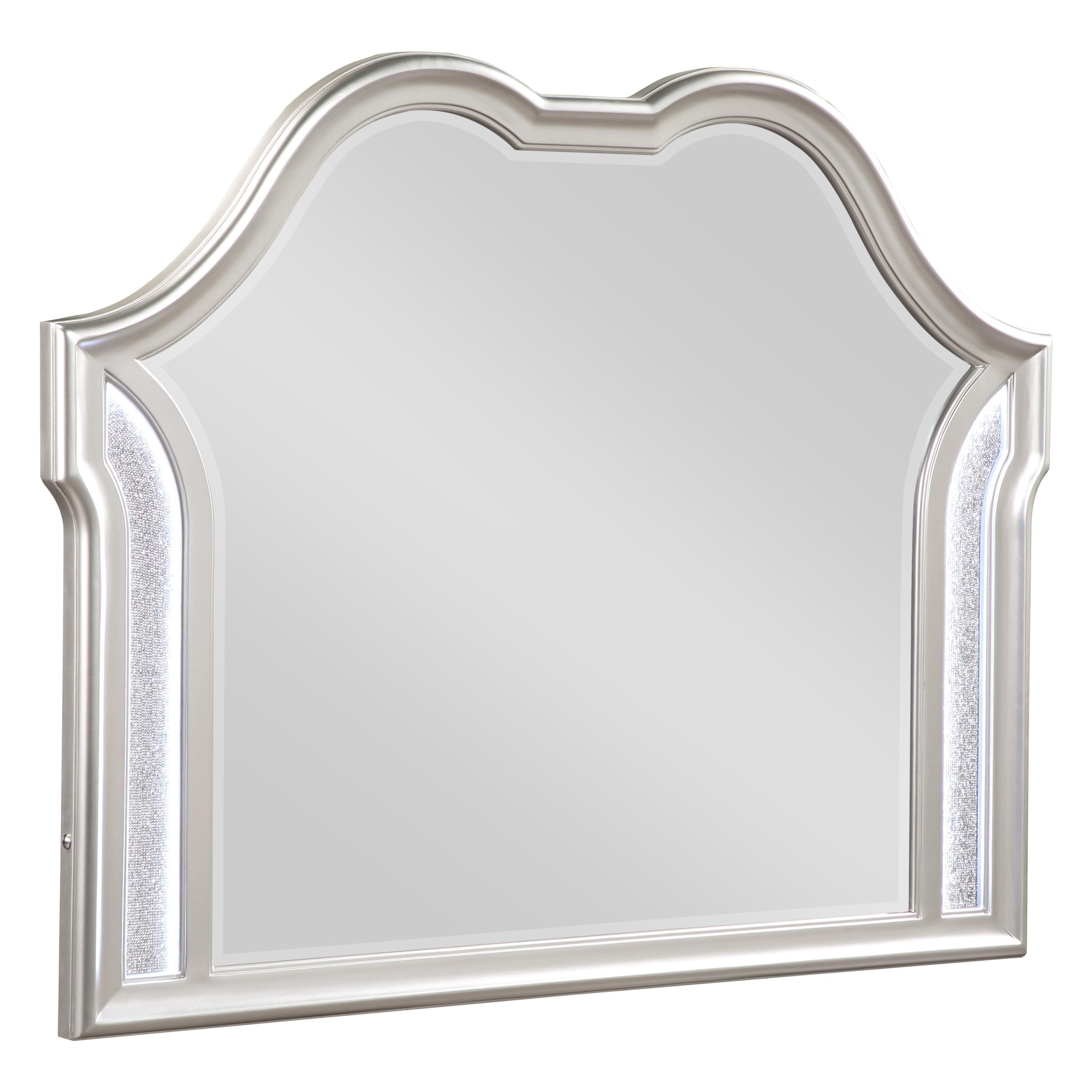 Coaster Furniture Evangeline 223394 Dresser Mirror - Silver Oak - Image 1