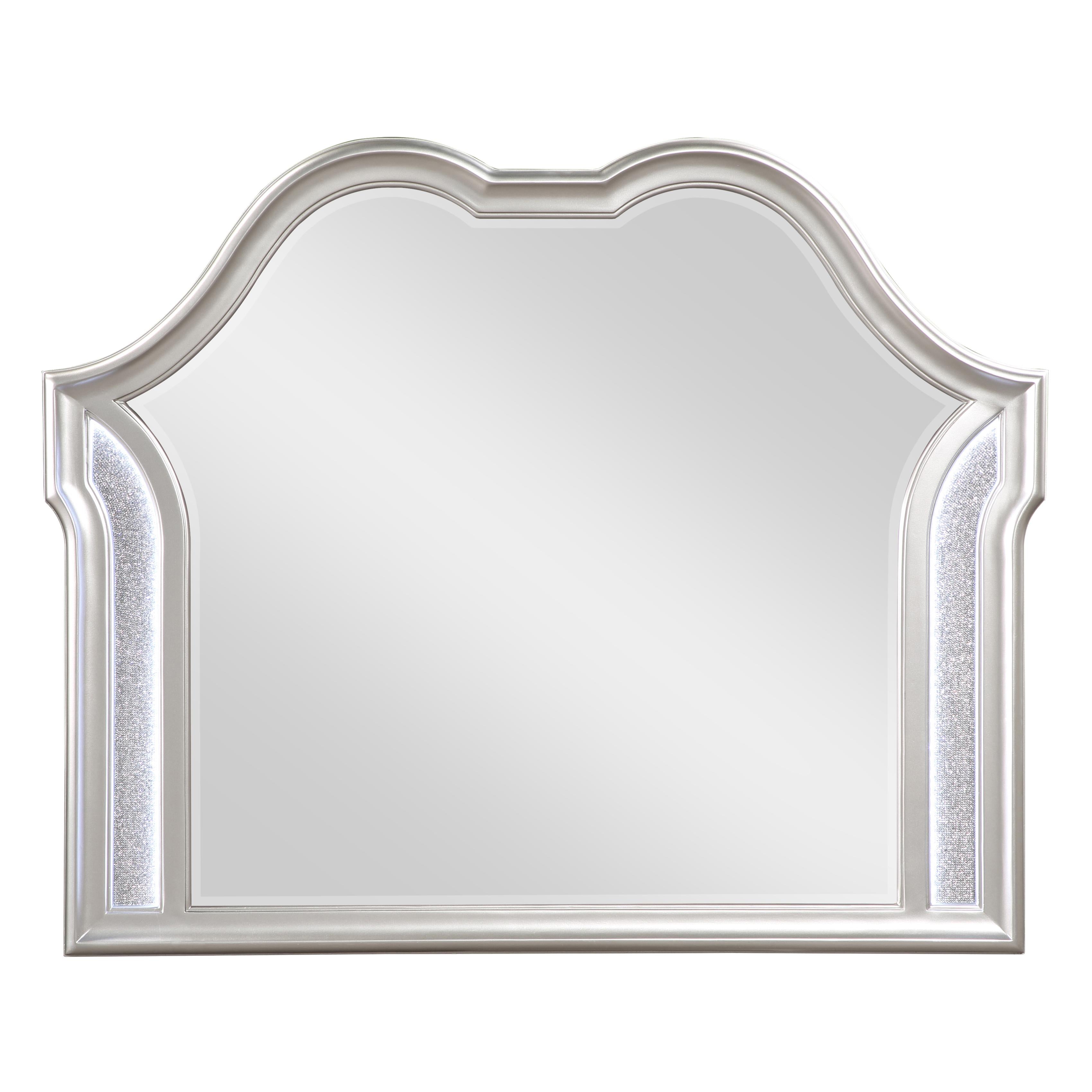 Coaster Furniture Evangeline 223394 Dresser Mirror - Silver Oak - Image 3
