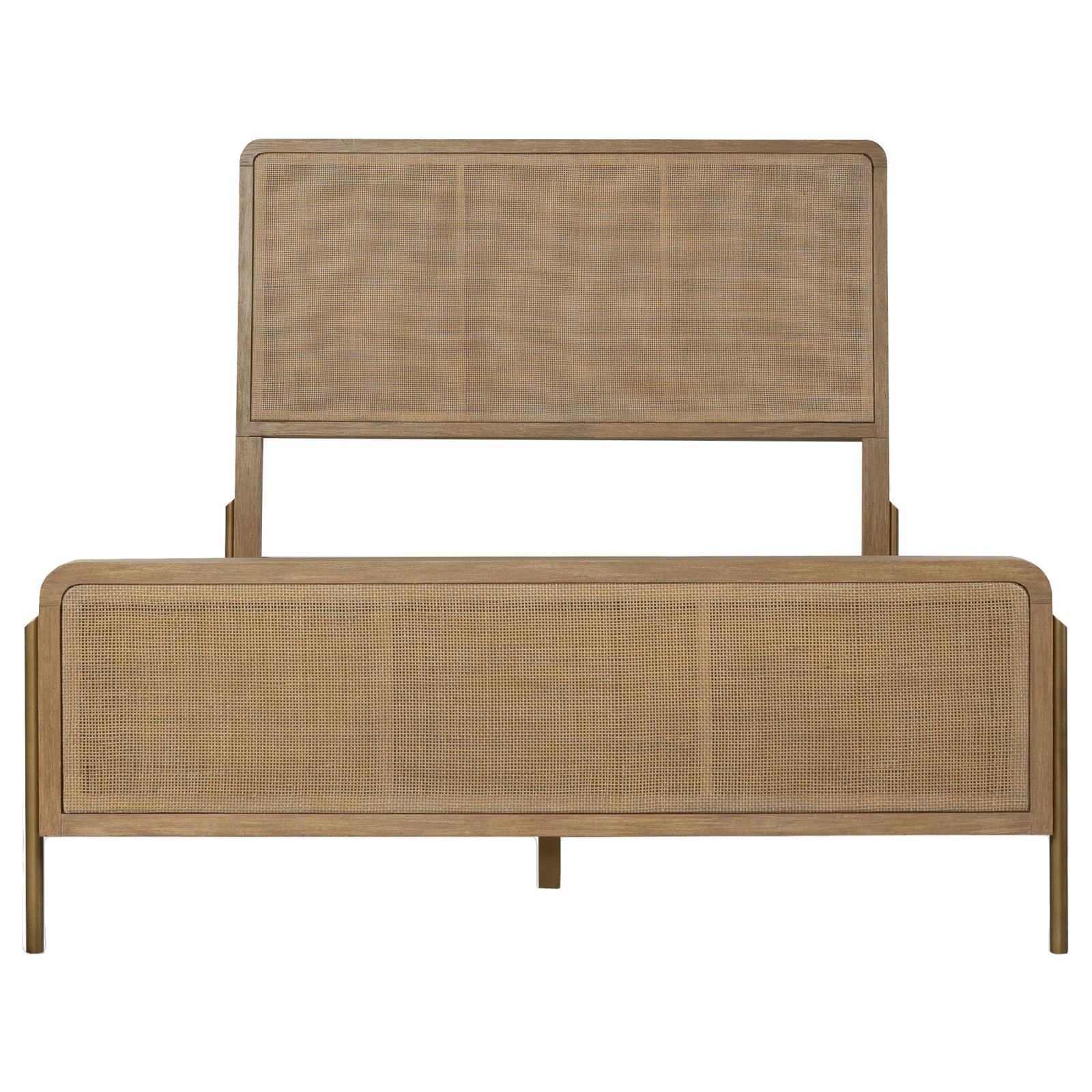 Coaster Furniture Arini 224300KE Rattan Eastern King Panel Bed - Sand Wash and Natural - Image 3