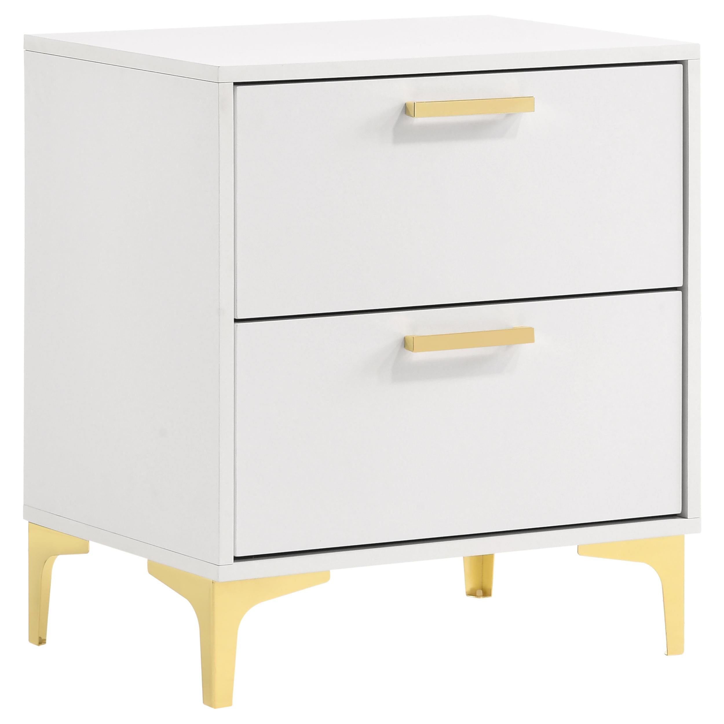 Coaster Furniture Kendall 224402 2-Drawer Nightstand – White