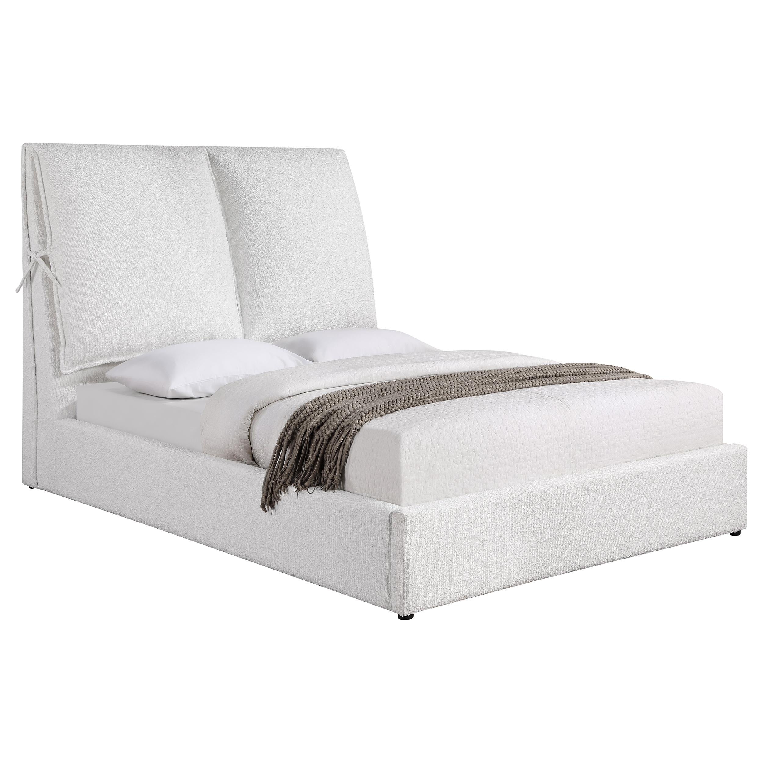 Coaster Furniture Gwendoline 306040Q Upholstered Queen Panel Bed - White - Image 2