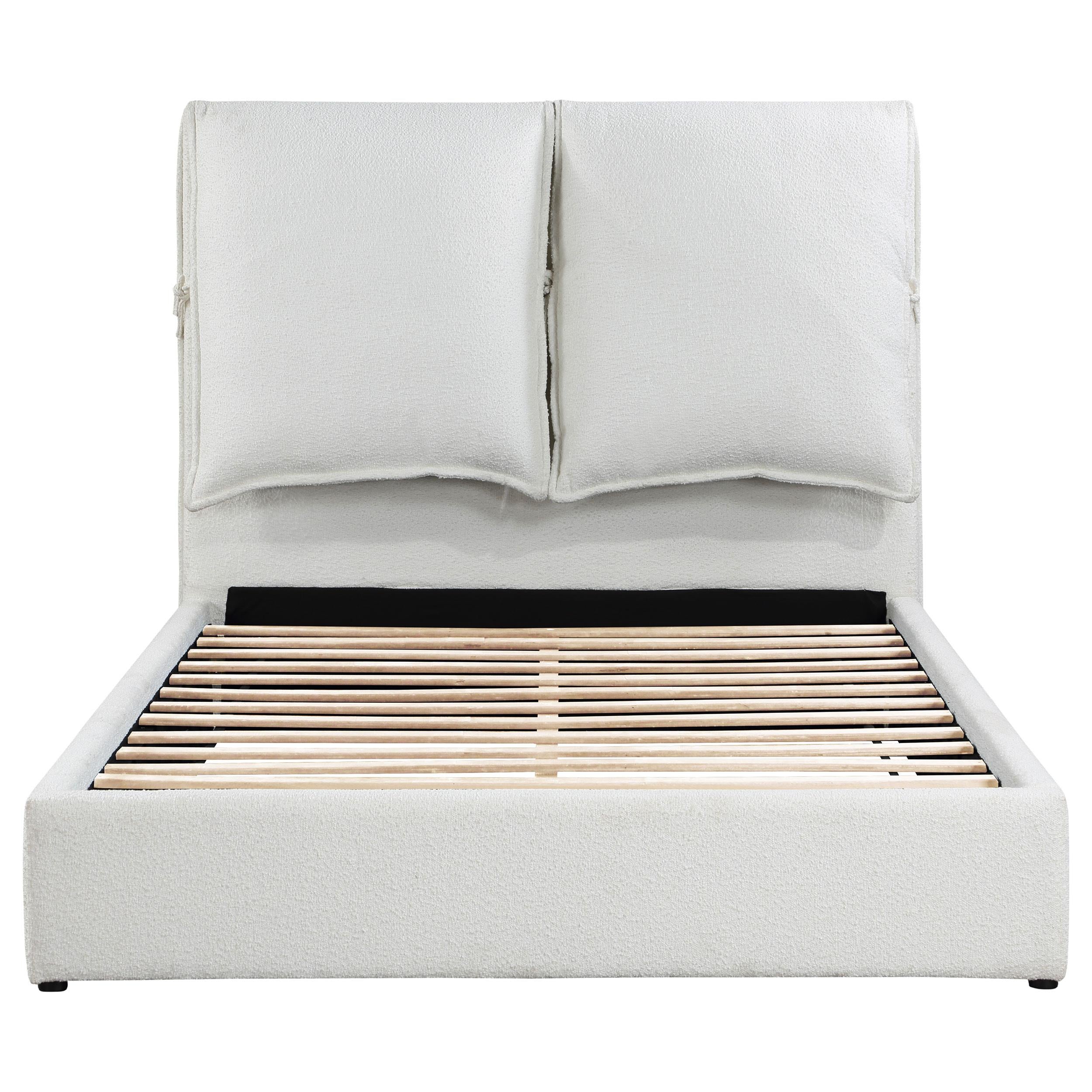 Coaster Furniture Gwendoline 306040Q Upholstered Queen Panel Bed - White - Image 3