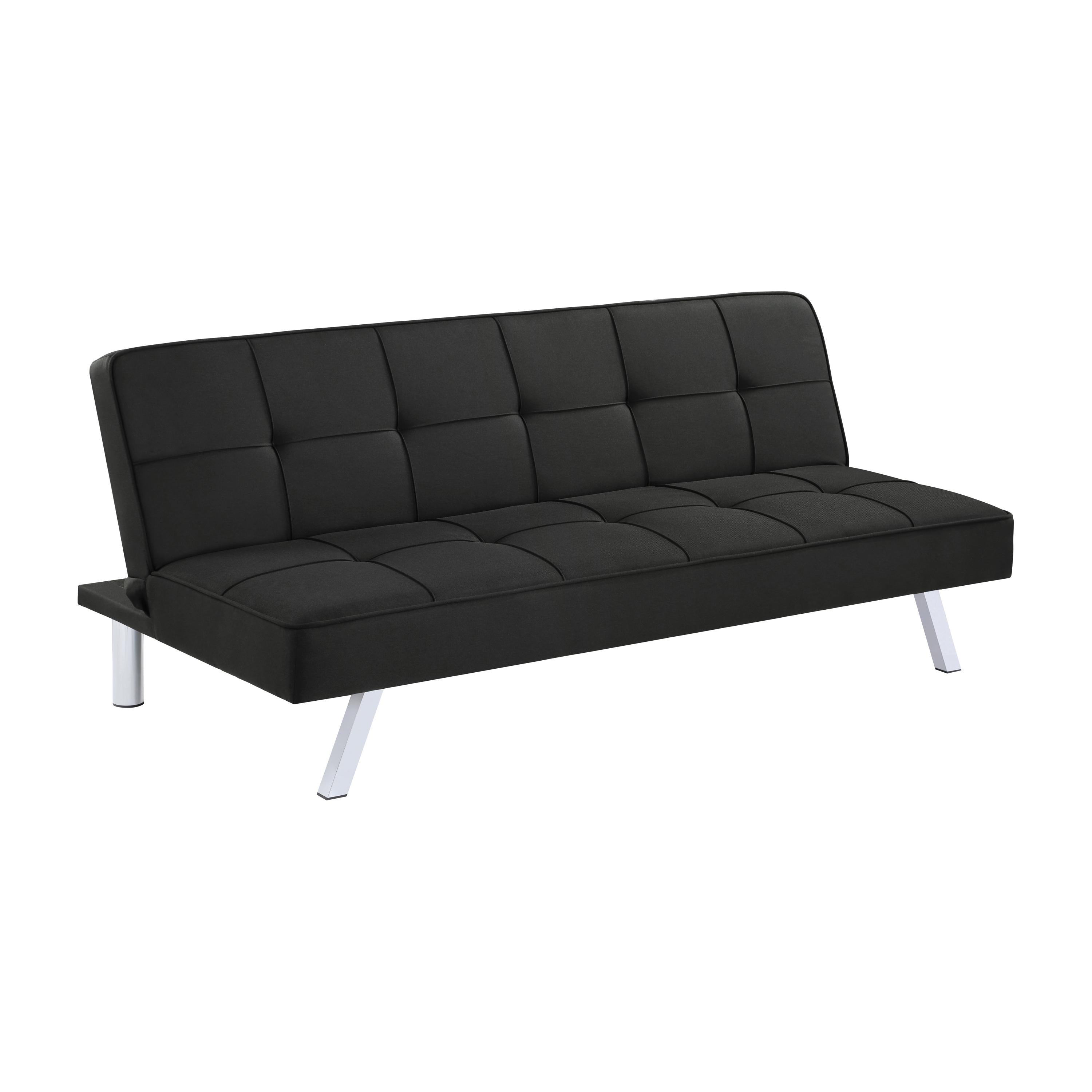 Coaster Furniture Joel 360281 Upholstered Tufted Convertible Sofa Bed – Black