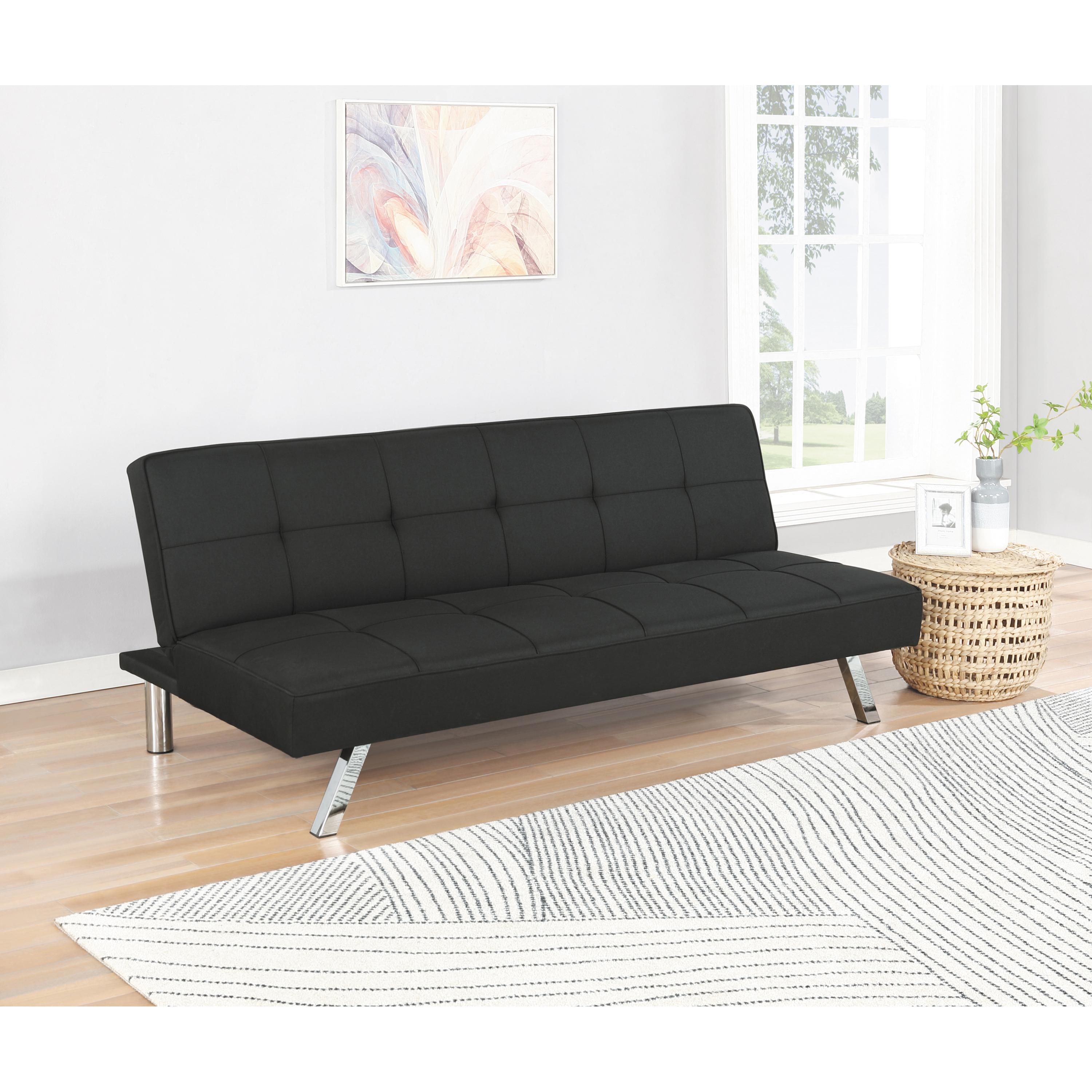 Coaster Furniture Joel 360281 Upholstered Tufted Convertible Sofa Bed - Black - Image 2