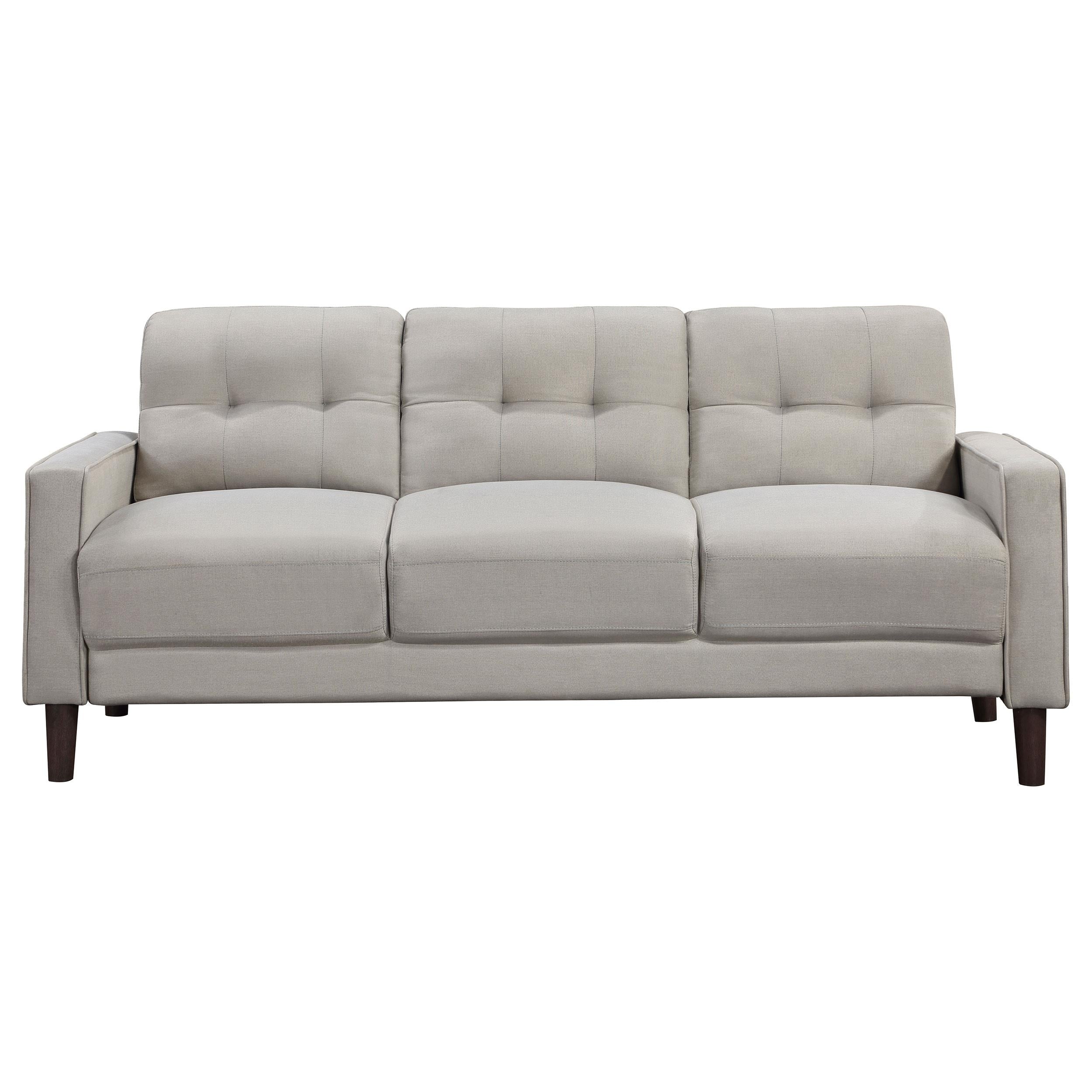 Coaster Furniture Bowen 506785 Upholstered Track Arm Tufted Sofa - Beige - Image 2