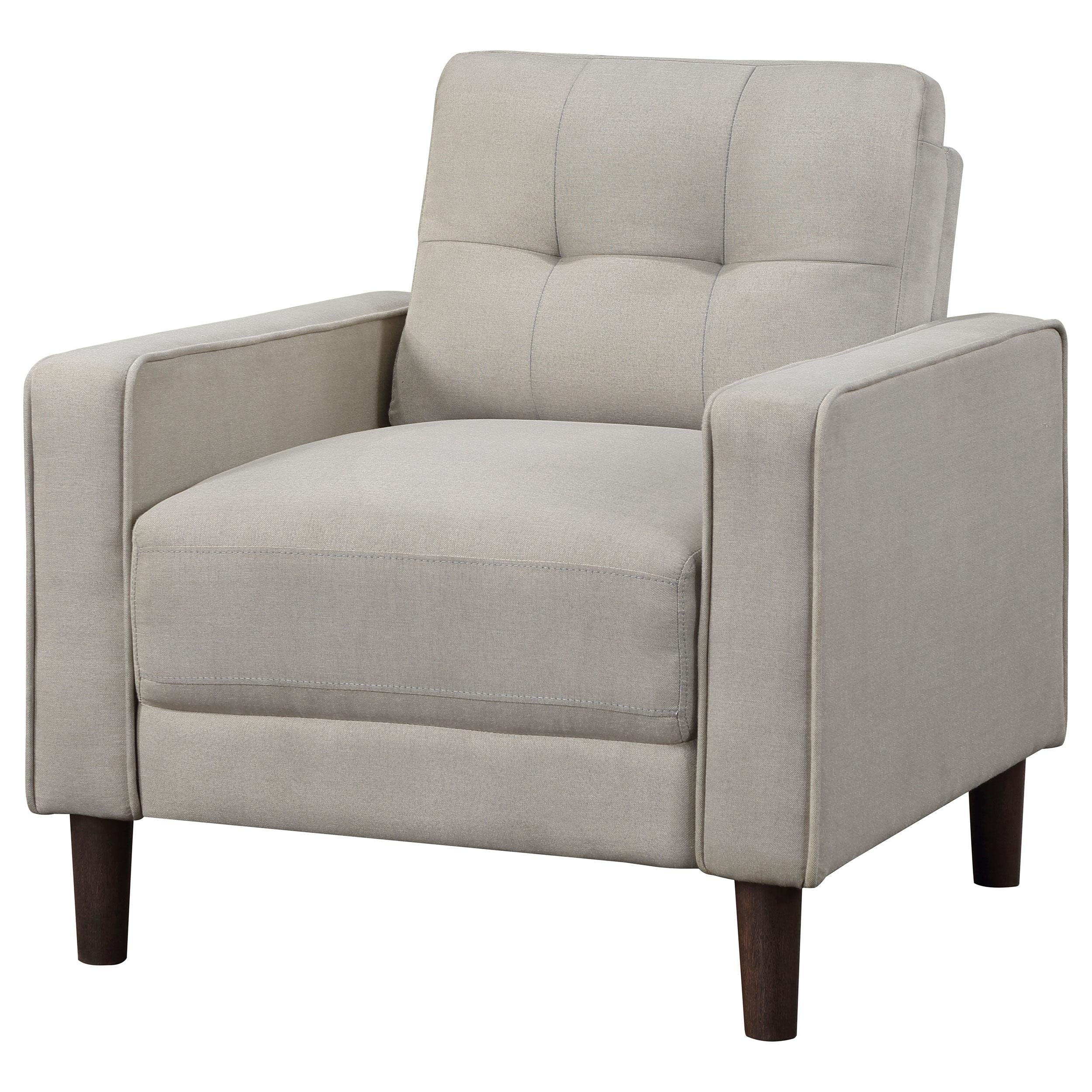 Coaster Furniture Bowen 506787 Upholstered Track Arm Tufted Accent Chair - Beige - Image 3