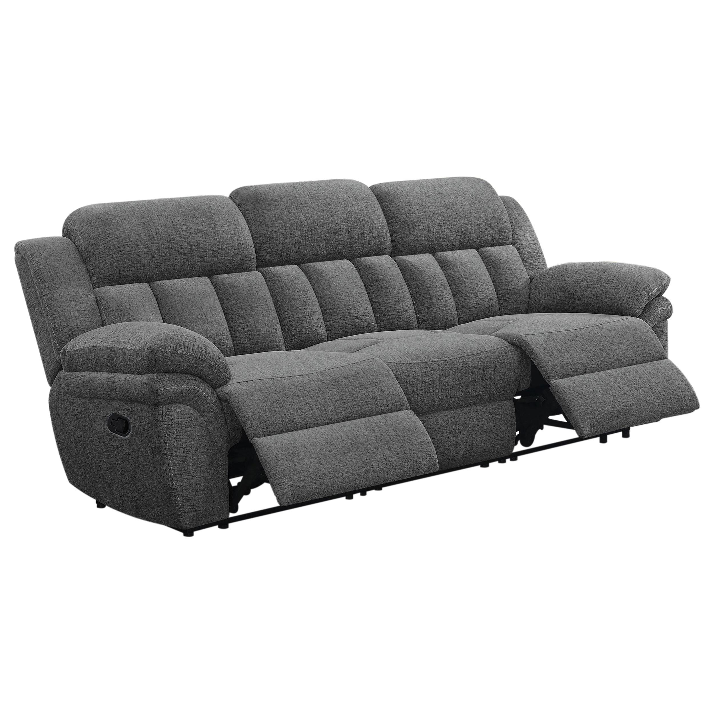 Coaster Furniture Bahrain 609541 Upholstered Motion Sofa - Charcoal - Image 2
