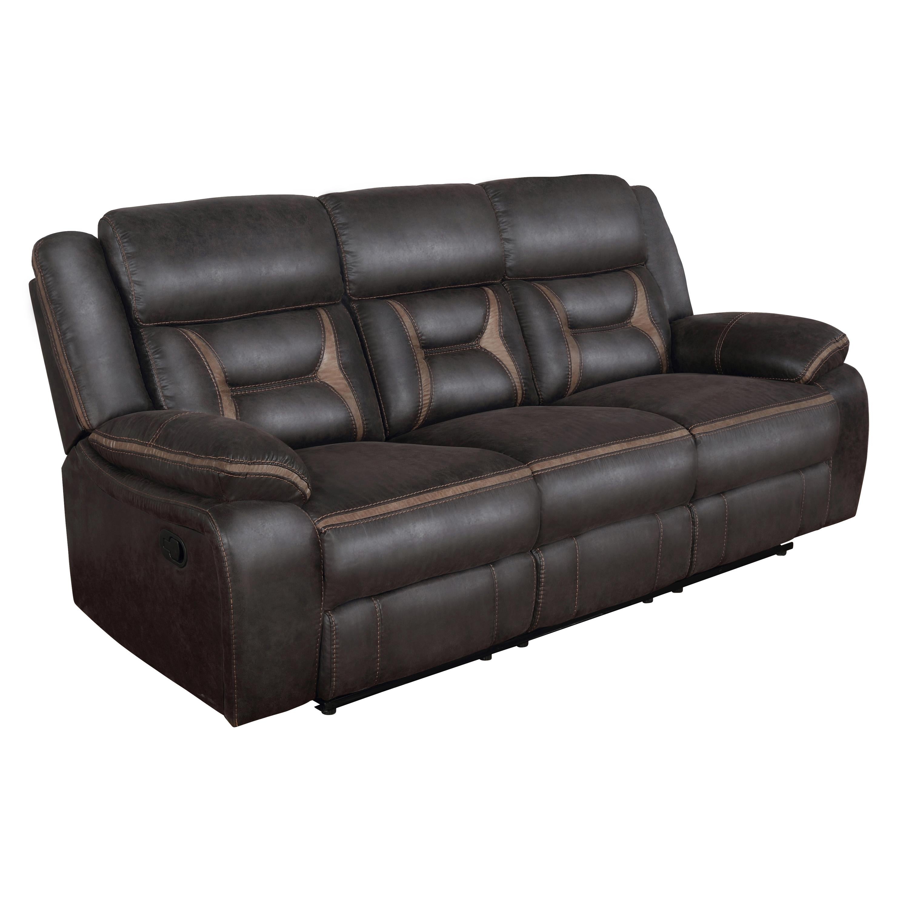 Coaster Furniture Greer 651354 Upholstered Motion Reclining Sofa - Brown - Image 1