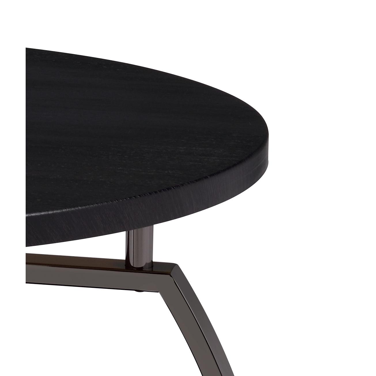 Coaster Furniture Dacre 722207 Round Engineered Wood Top Side End Table - Dark Charcoal - Image 3