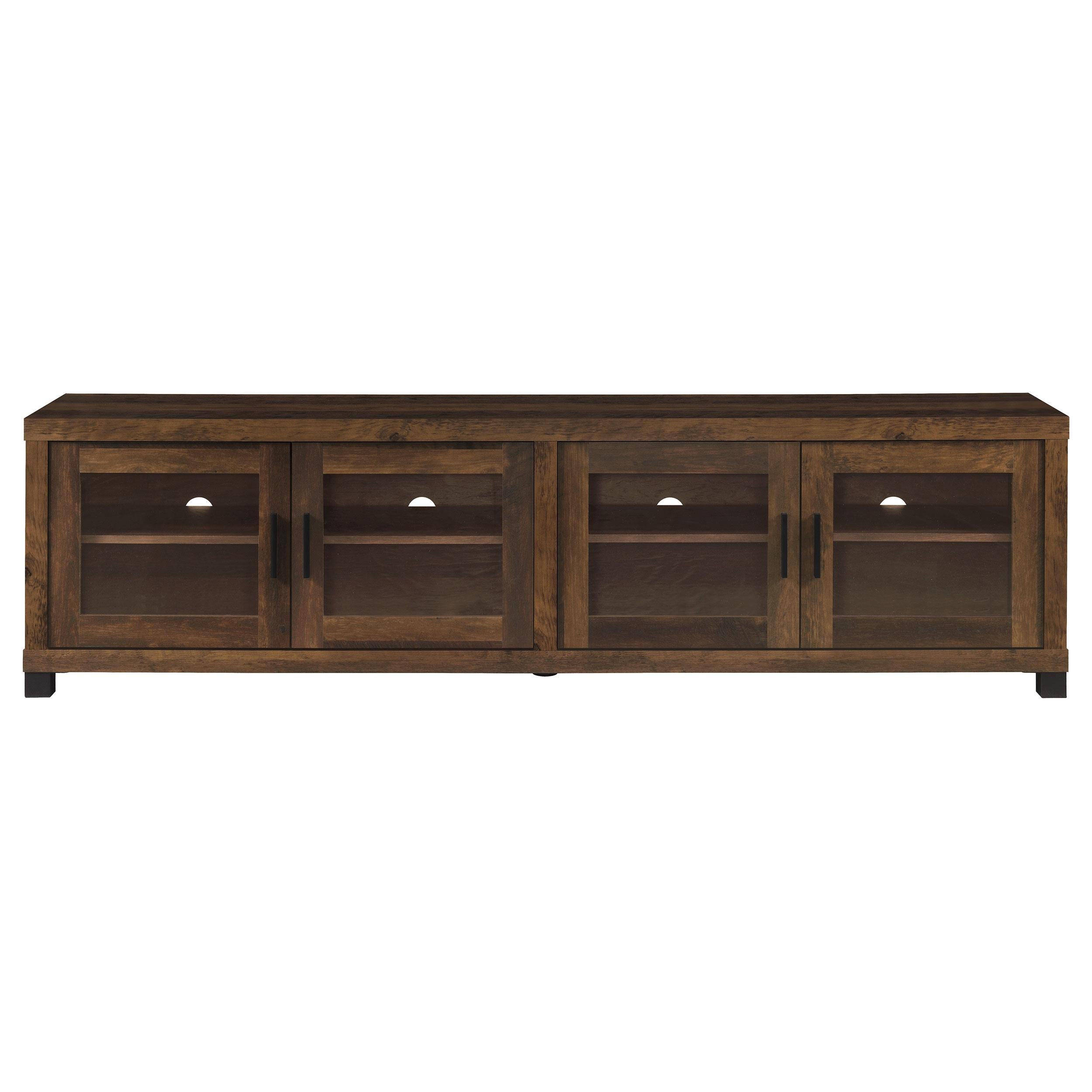 Coaster Furniture Sachin 736293 4-door Engineered Wood 79" TV Stand - Dark Pine - Image 3