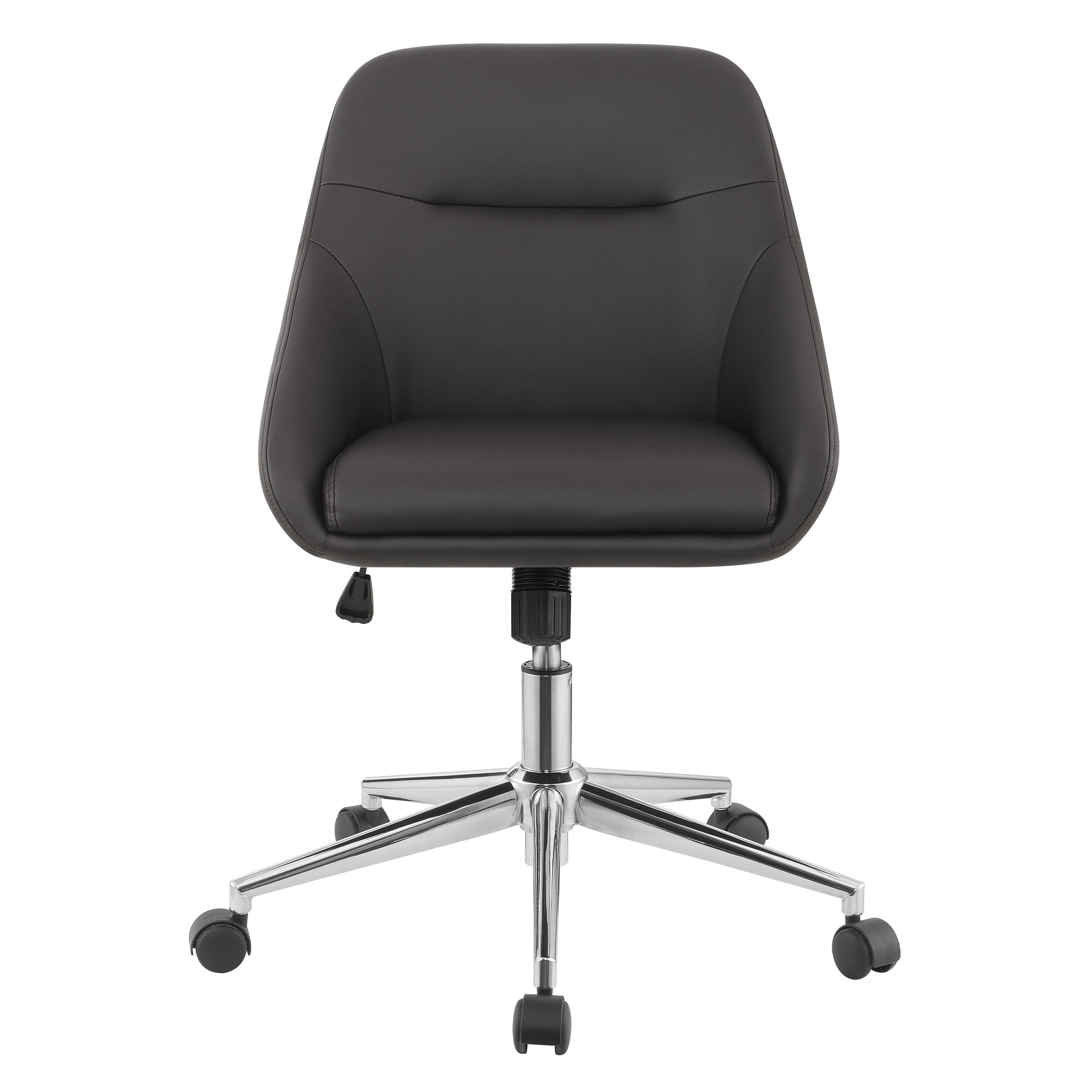 Coaster Furniture Jackman 801426 Upholstered Adjustable Home Office Desk Chair - Brown - Image 3