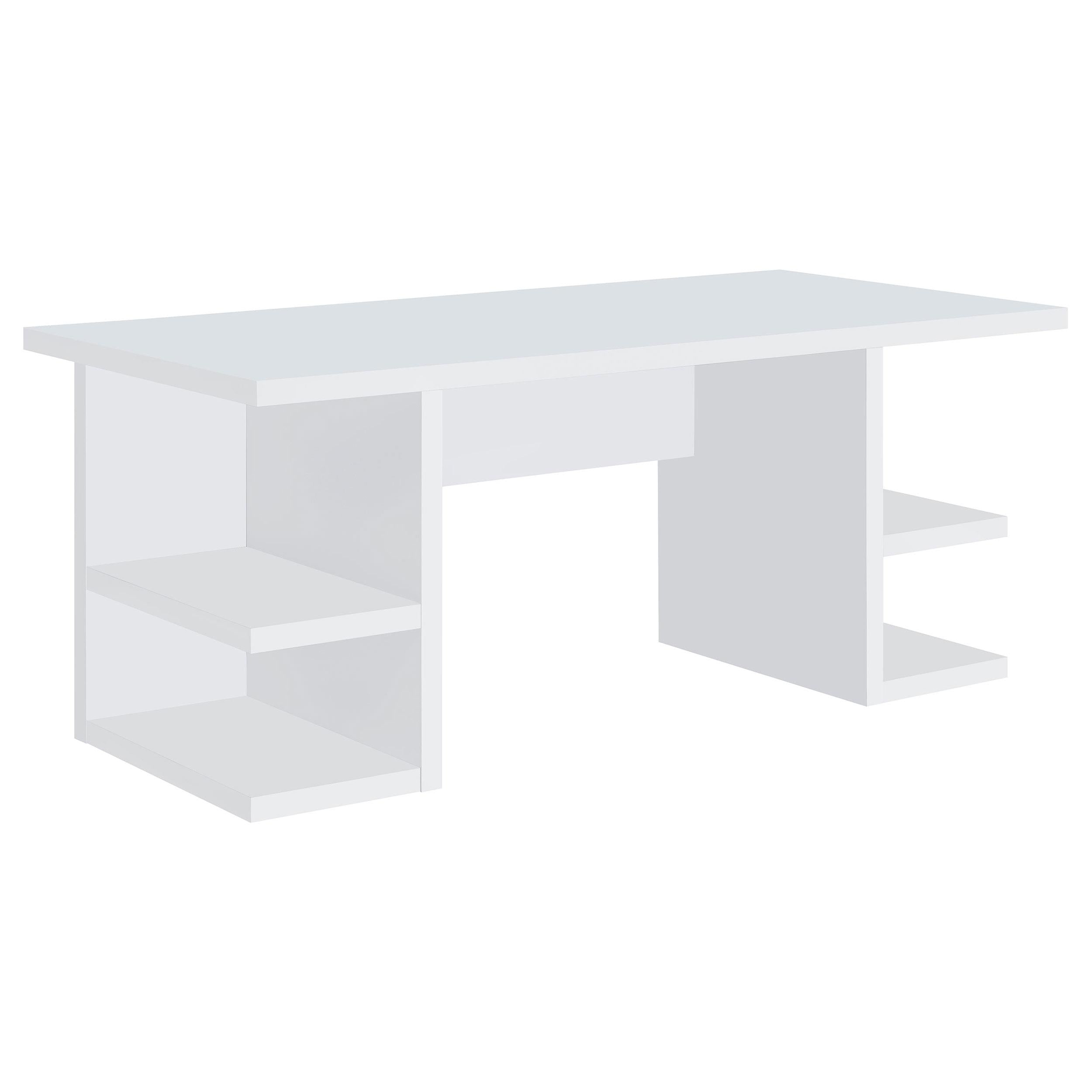 Coaster Furniture Alice 801455 71-inch 4-shelf Engineered Wood Writing Desk – White