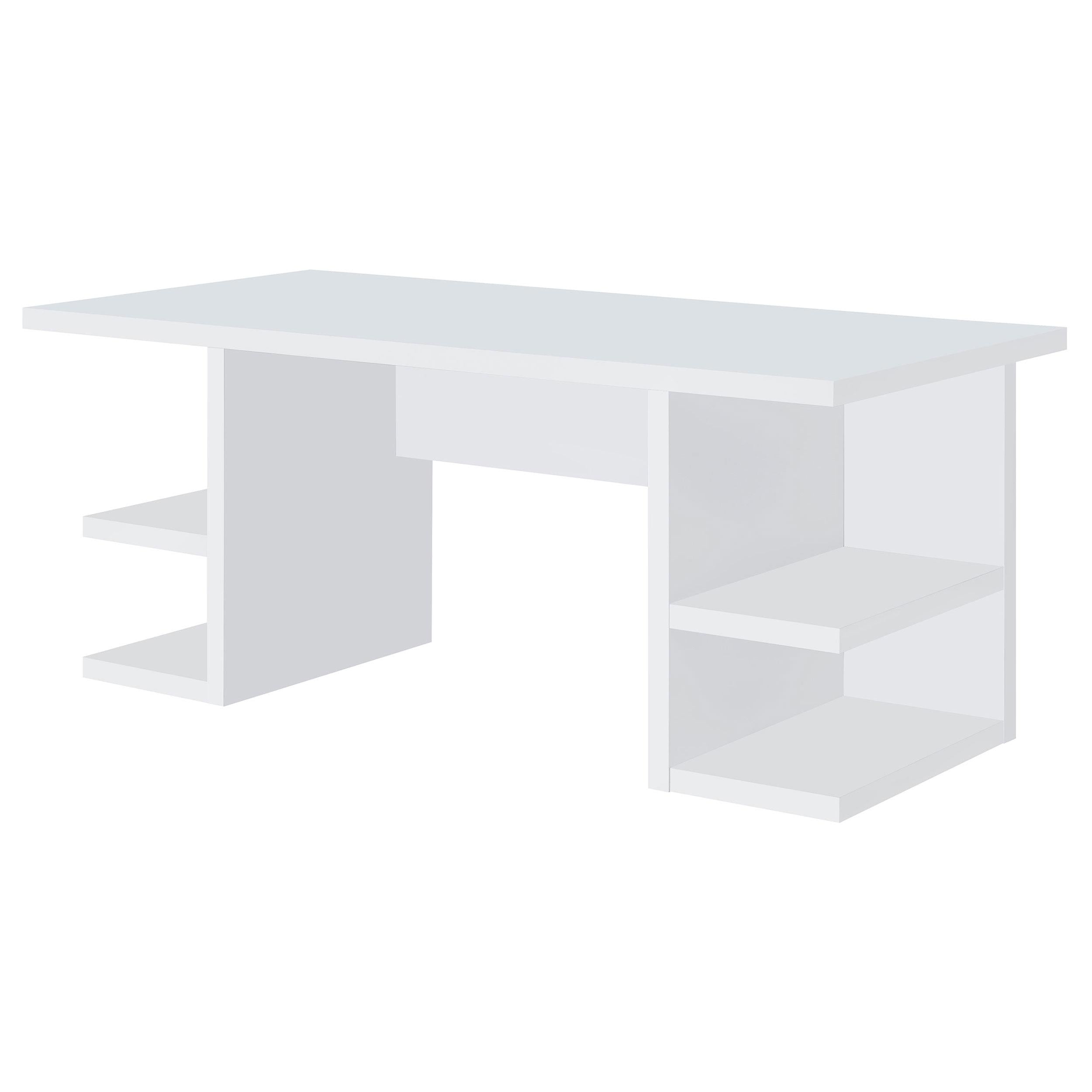 Coaster Furniture Alice 801455 71-inch 4-shelf Engineered Wood Writing Desk - White - Image 3