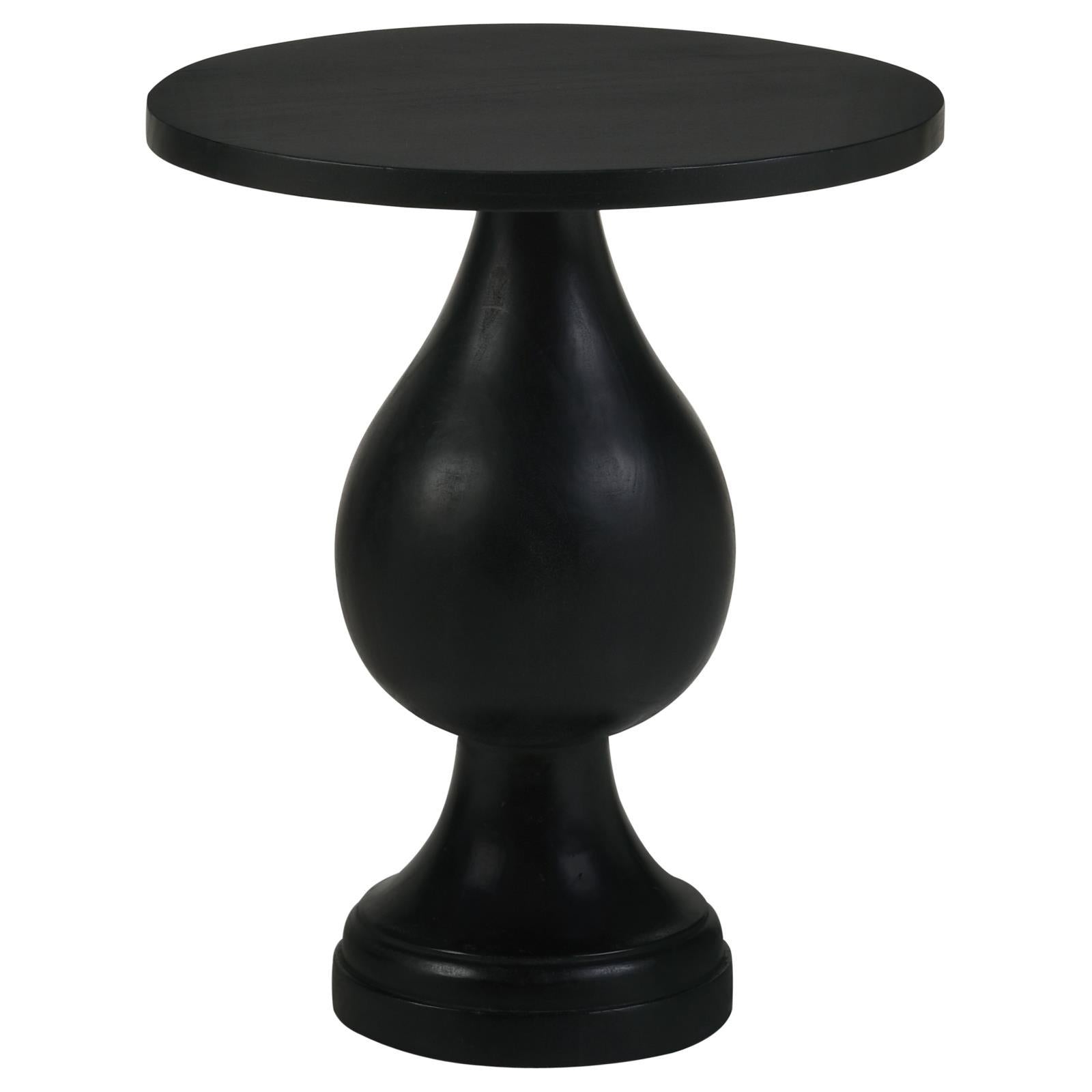 Coaster Furniture Dianella 915108 Round Pedestal Base Accent Side Table – Black Stain