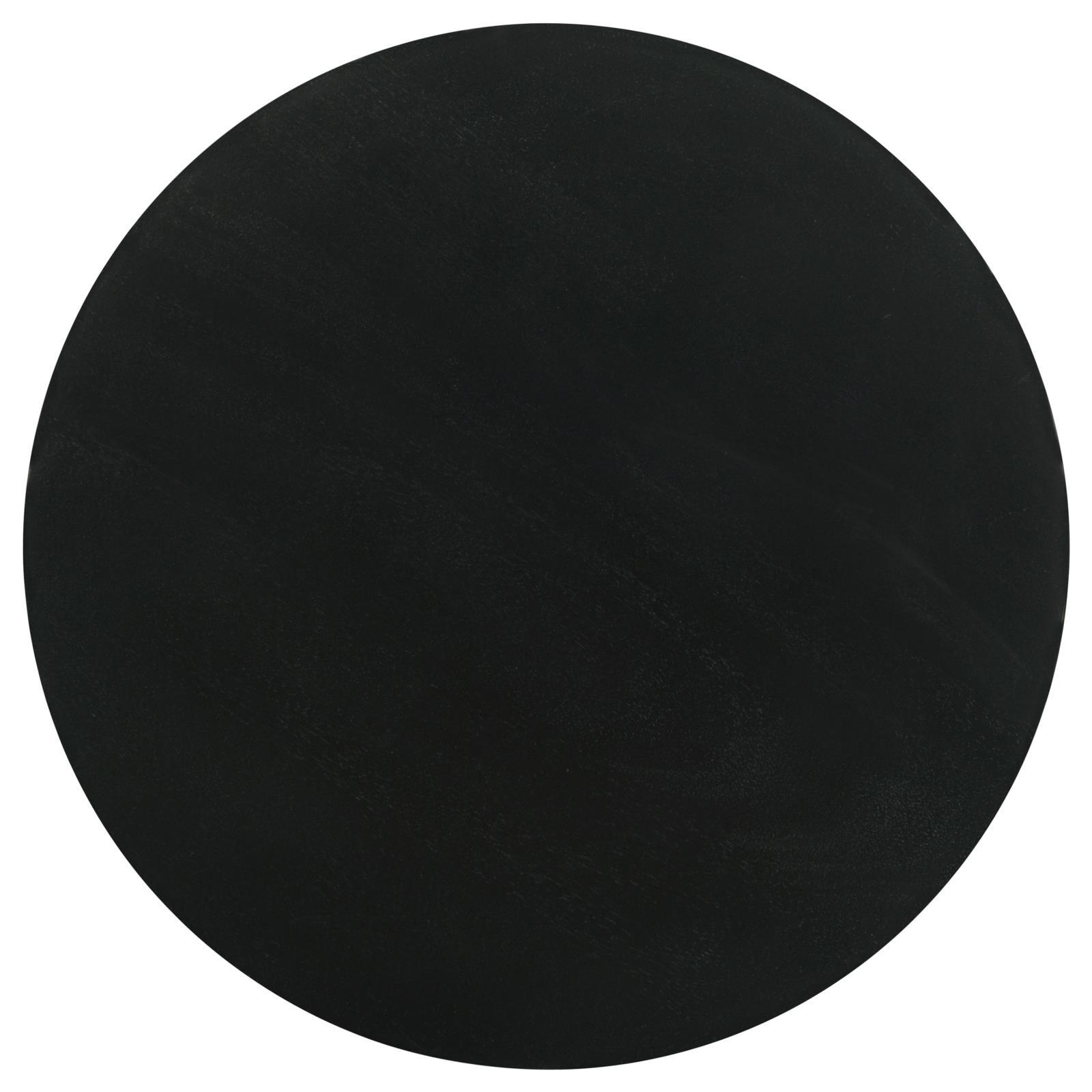 Coaster Furniture Dianella 915108 Round Pedestal Base Accent Side Table - Black Stain - Image 3