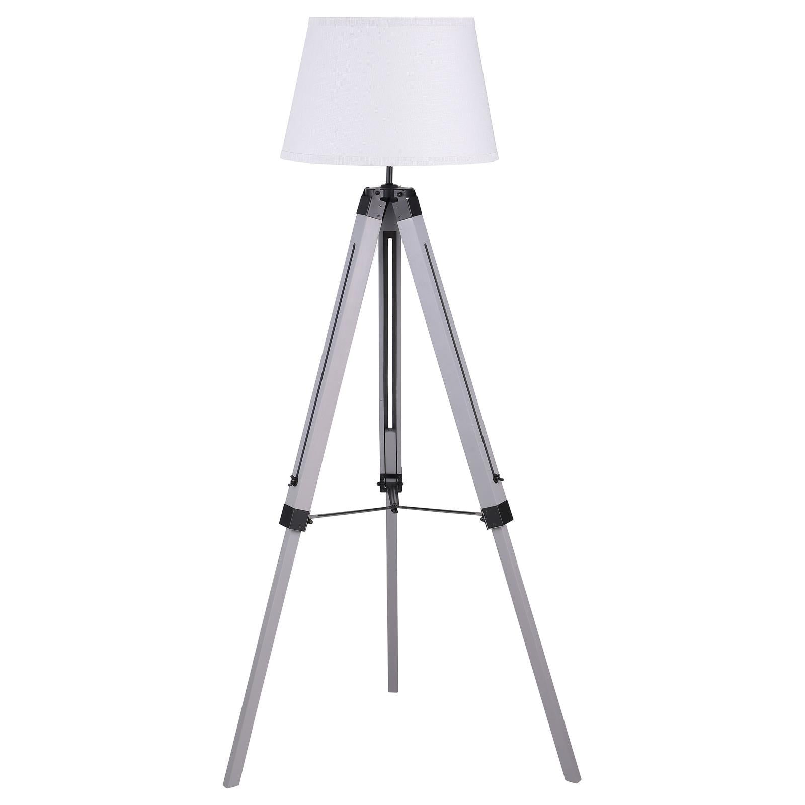 Coaster Furniture Dayton 920212 56-inch Empire Shade Metal Tripod Floor Lamp - Grey - Image 1
