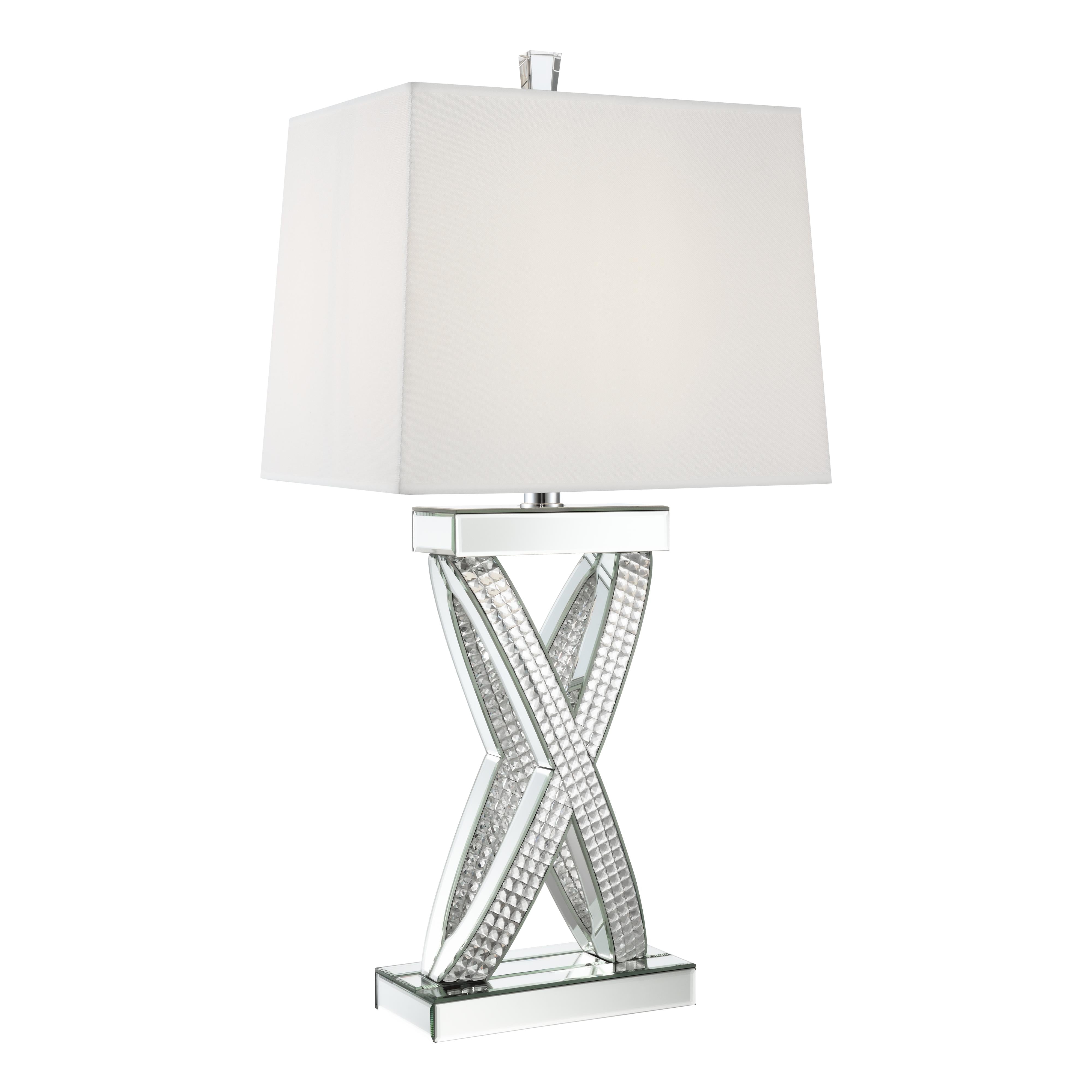 Coaster Furniture Dominick 923289 31-inch Tapered Mirrored Acrylic Table Lamp – Silver