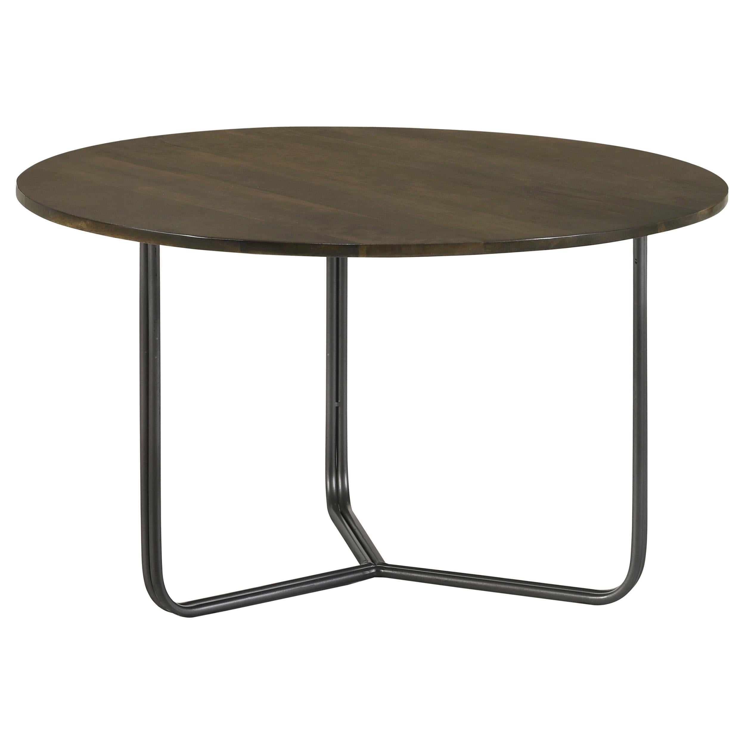 Coaster Furniture Yaritza 935995 Round Mango Wood Coffee Table - Natural and Gunmetal - Image 1