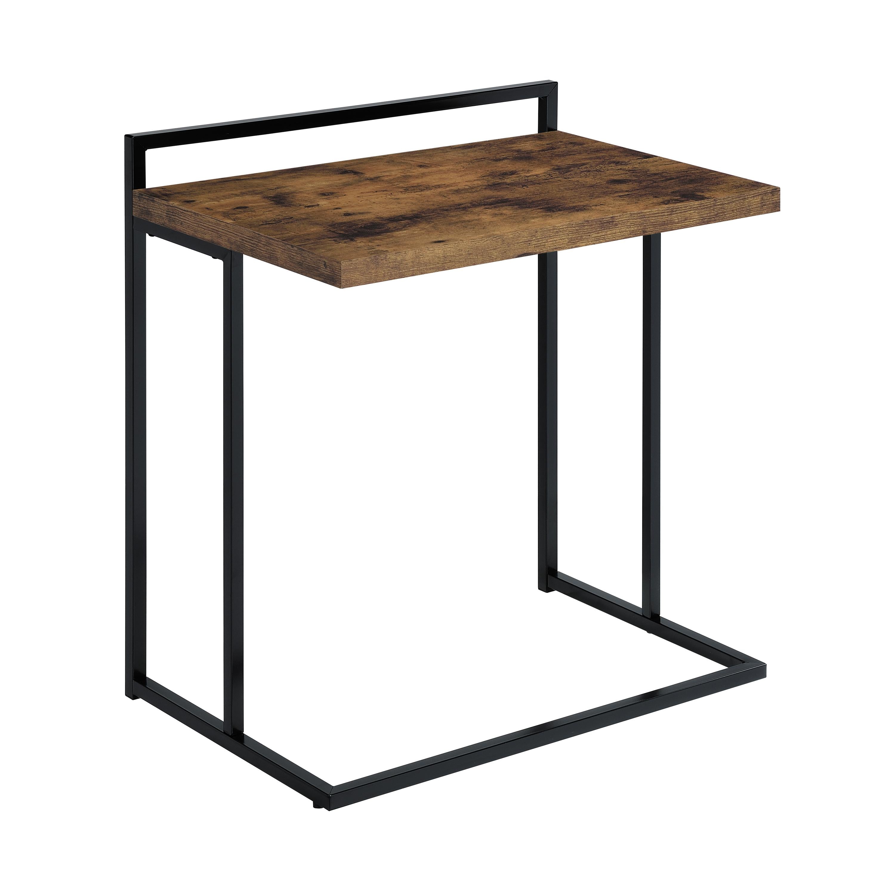Coaster Furniture Dani 936122 Rectangular C-Shaped Sofa Side Table - Rustic Nutmeg - Image 1