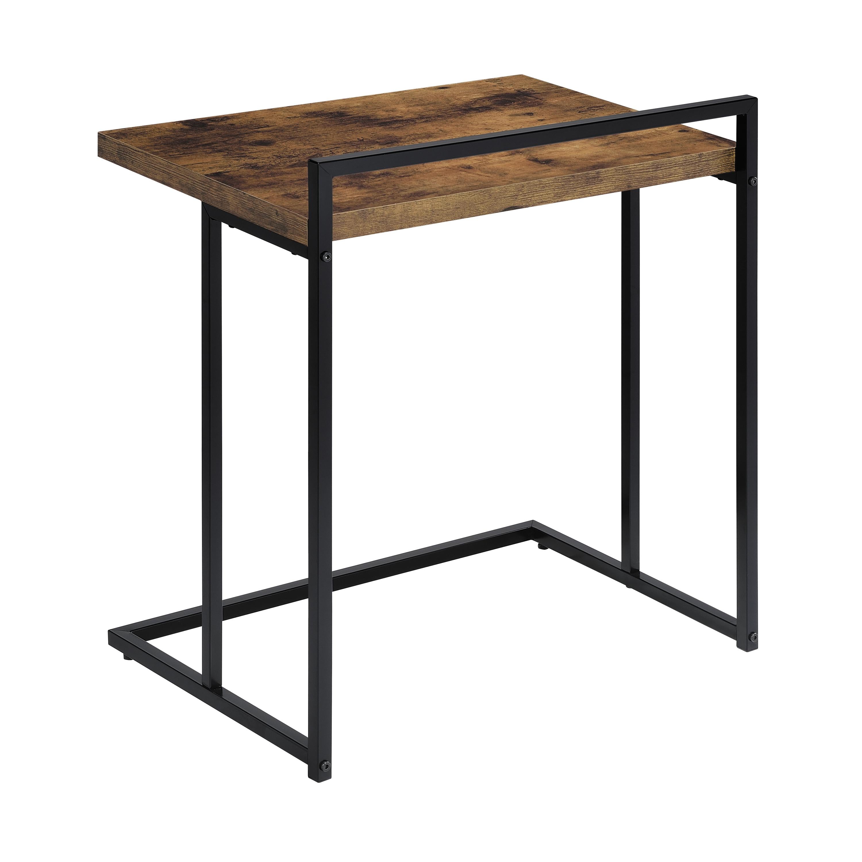 Coaster Furniture Dani 936122 Rectangular C-Shaped Sofa Side Table - Rustic Nutmeg - Image 3