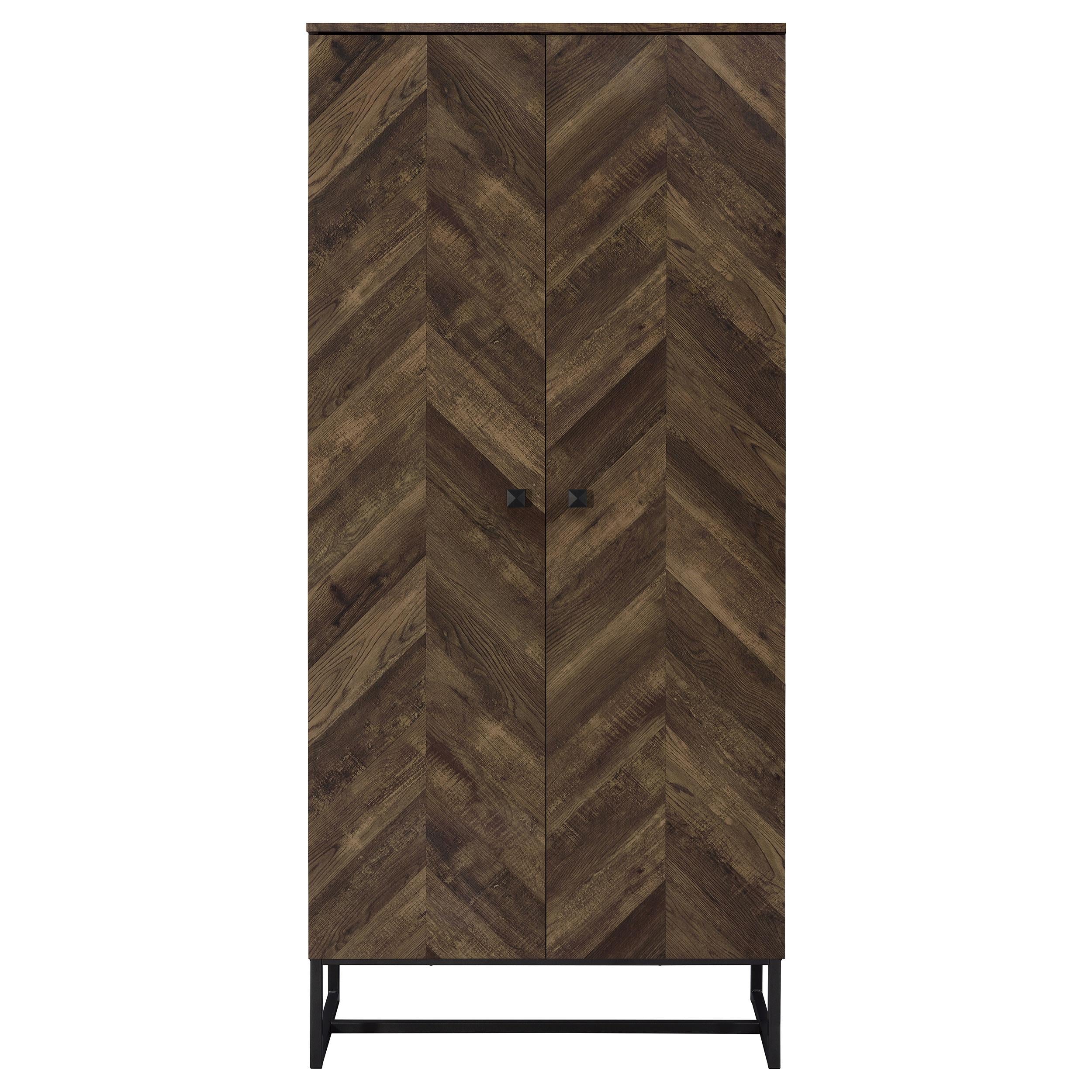 Coaster Furniture Carolyn 959640 2-door Engineered Wood Accent Cabinet - Rustic Oak - Image 3
