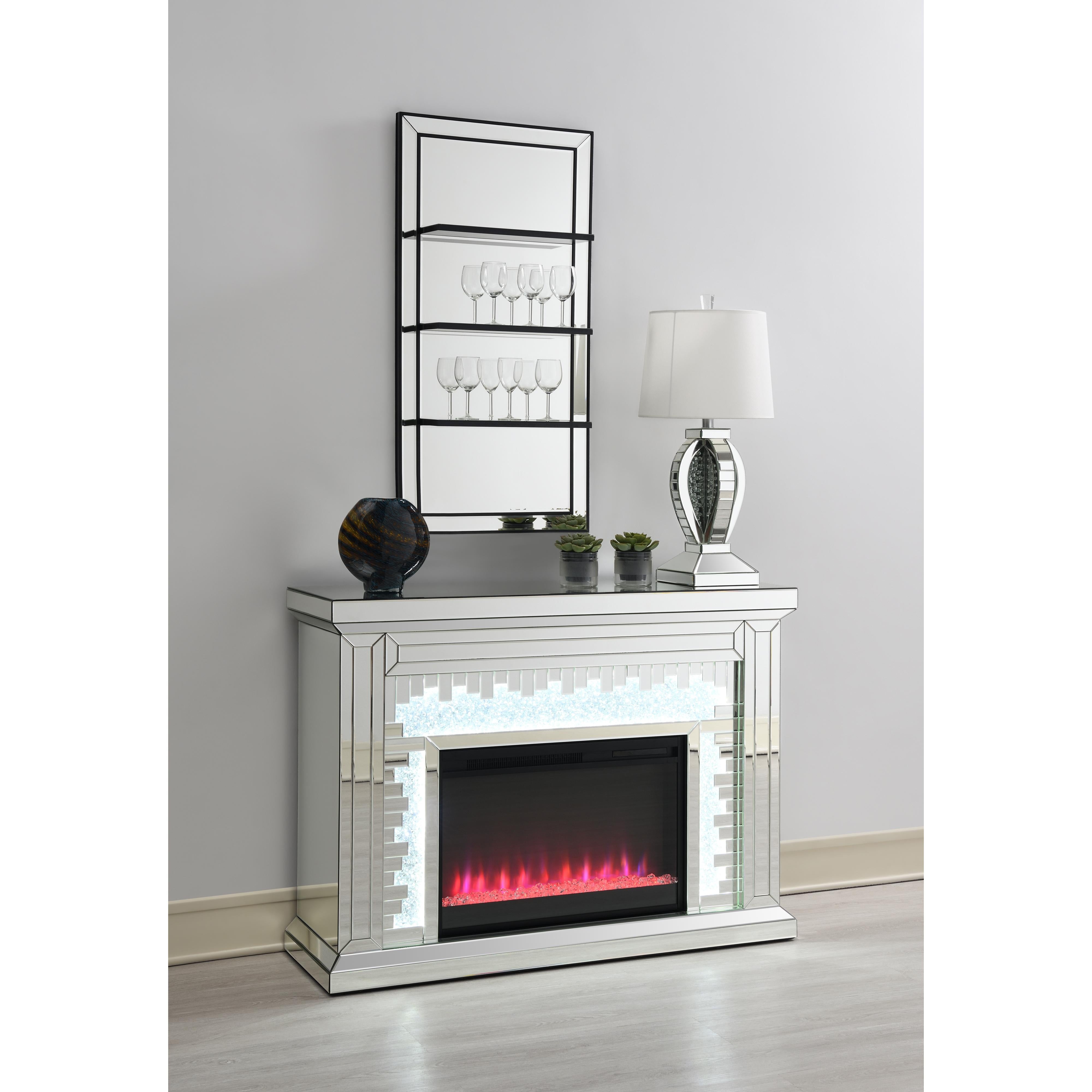 Coaster Furniture Oriel 961631 24 x 47 Inch Rectangular 3-Shelf Wall Mirror - Silver - Image 2