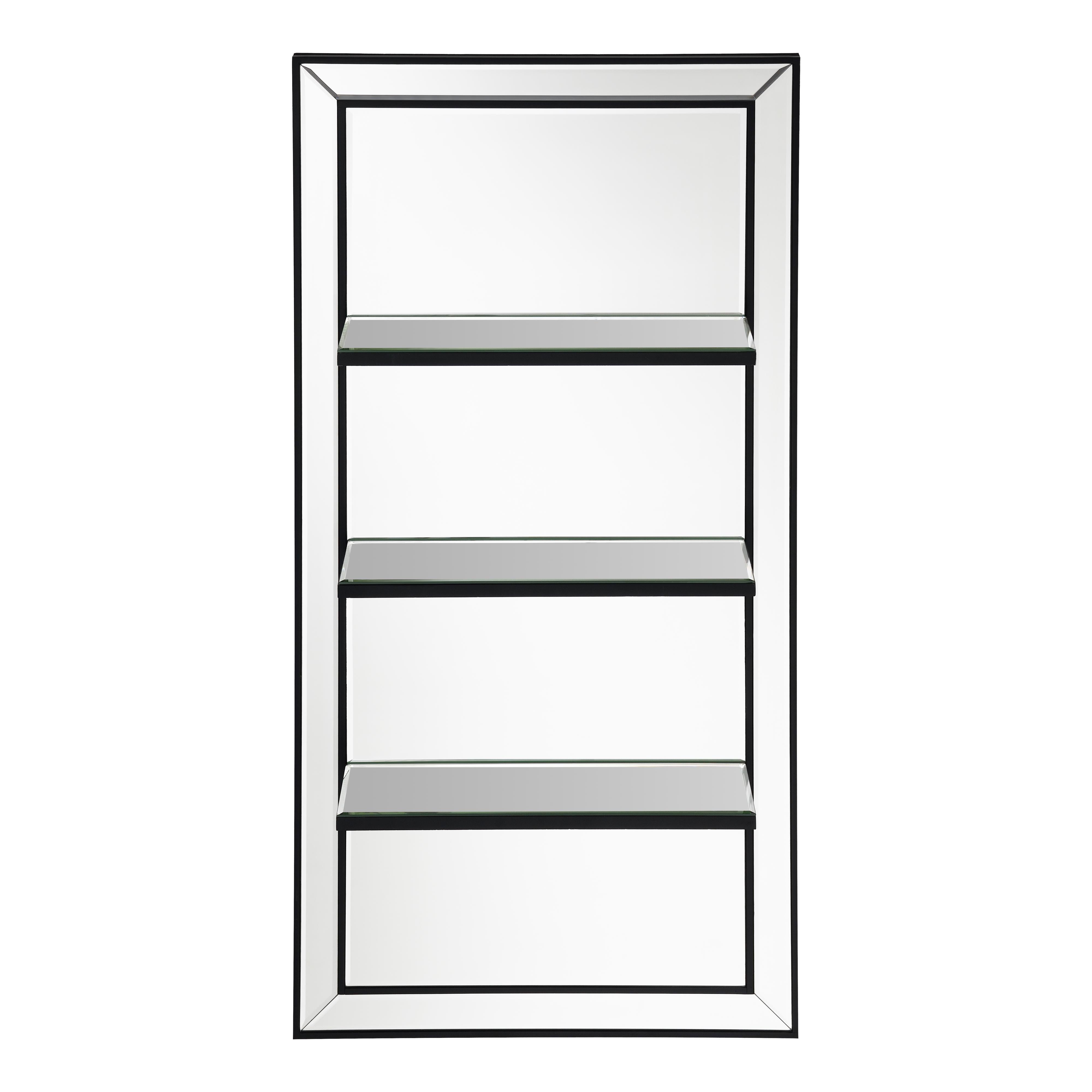 Coaster Furniture Oriel 961631 24 x 47 Inch Rectangular 3-Shelf Wall Mirror - Silver - Image 3