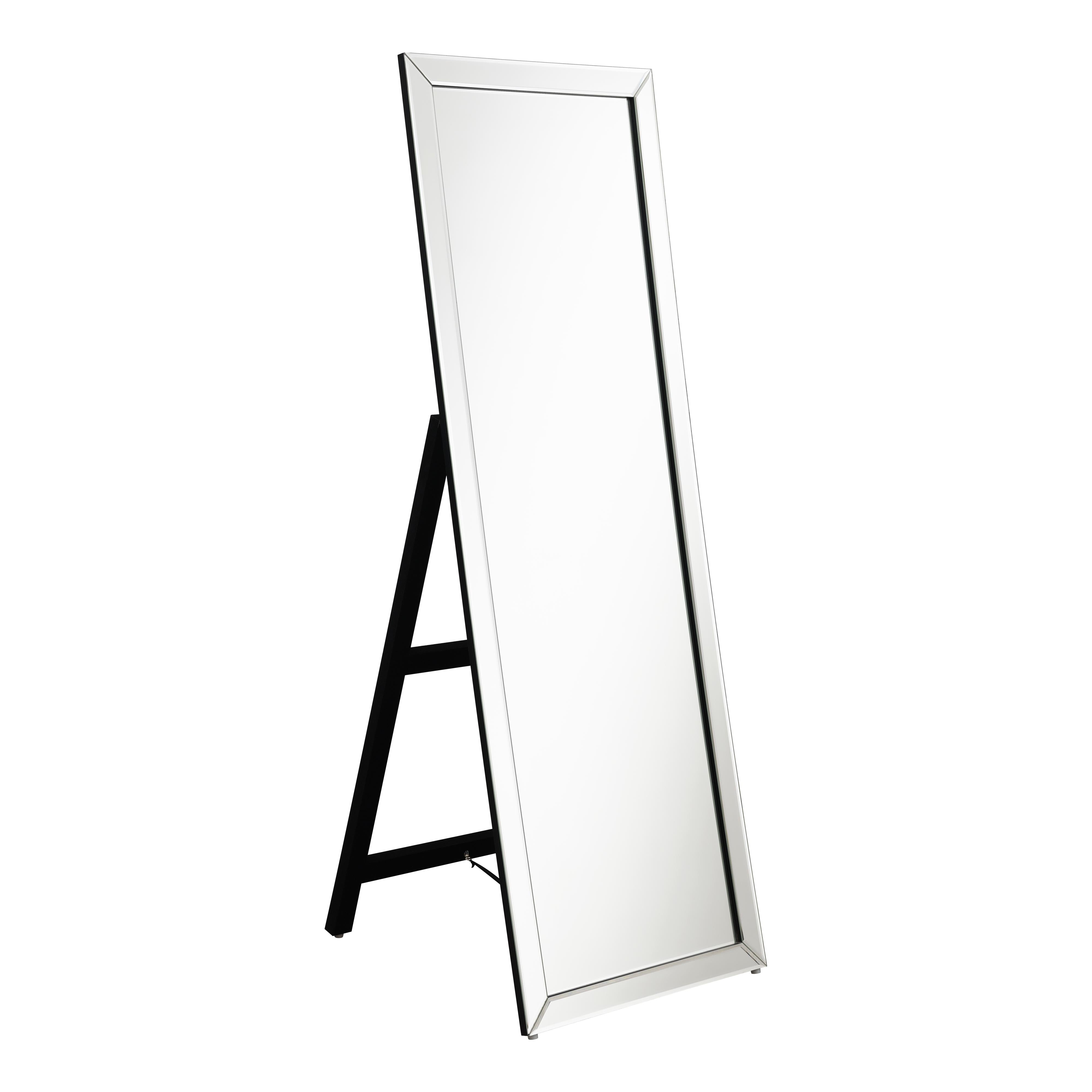 Coaster Furniture Soline 961633 22 x 61 Inch Framed Standing Floor Mirror – Silver