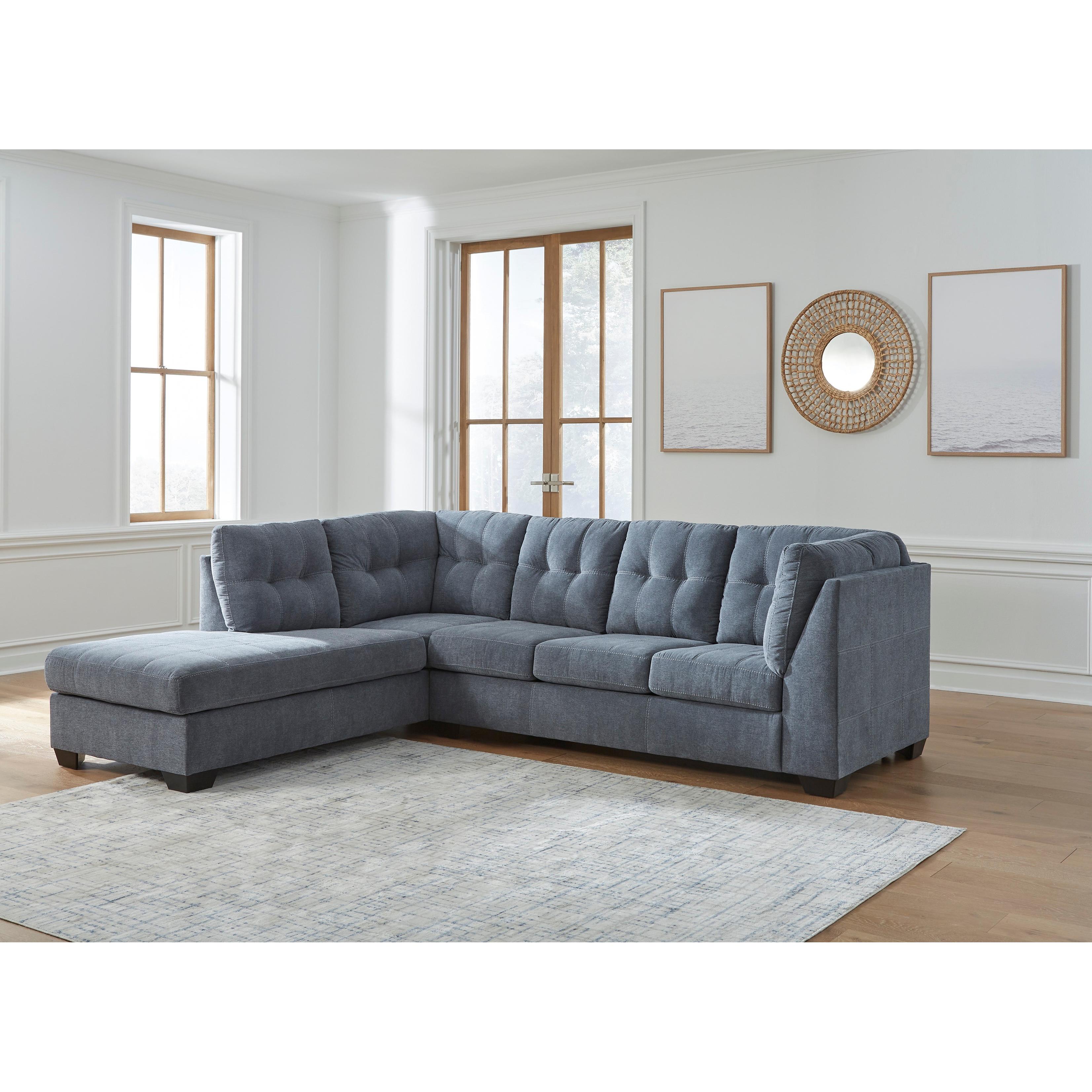 Signature Design by Ashley Marleton 55303S3 2 pc Sleeper Sectional with Chaise - Image 3
