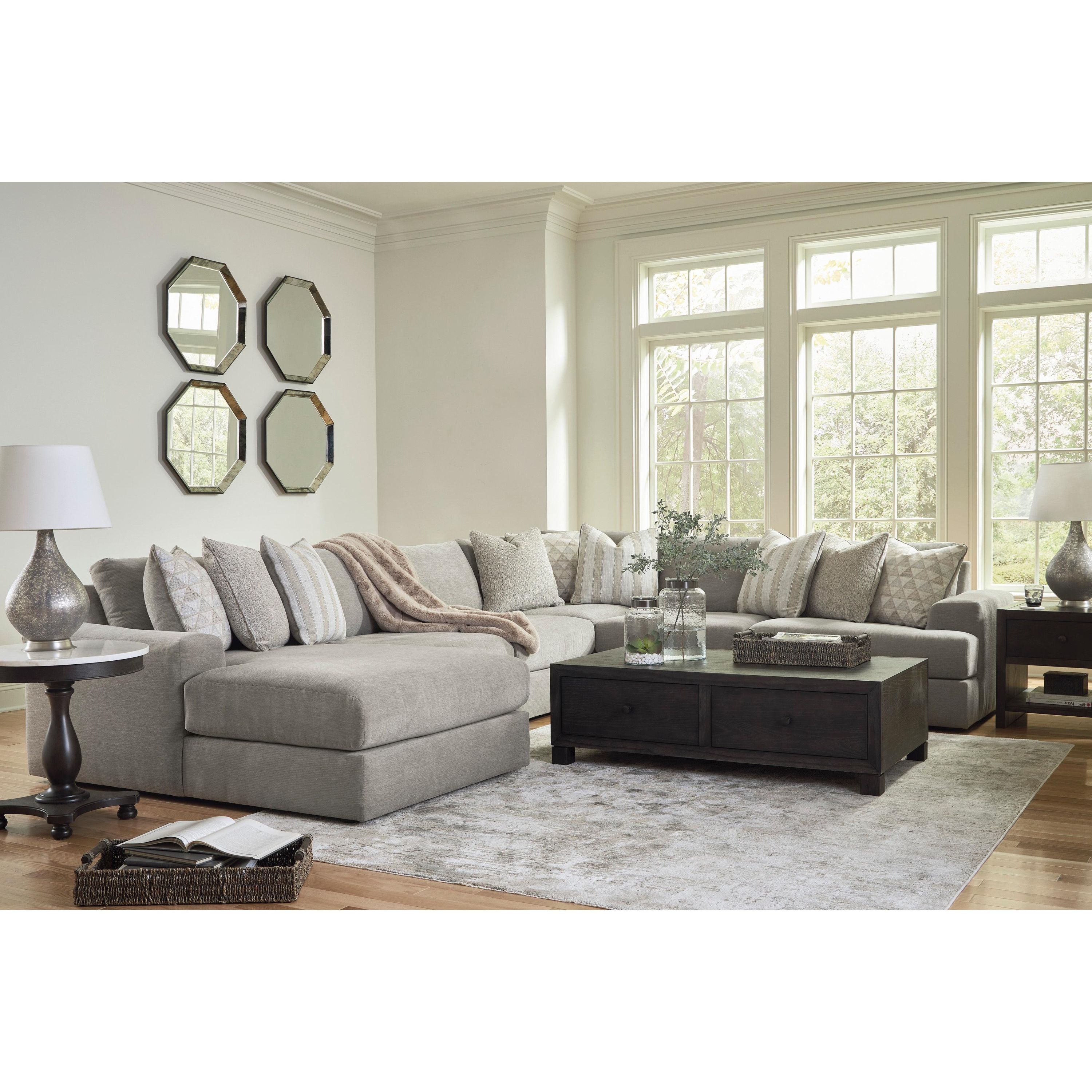 Signature Design by Ashley Avaliyah 58103S13 6 pc Sectional - Image 3