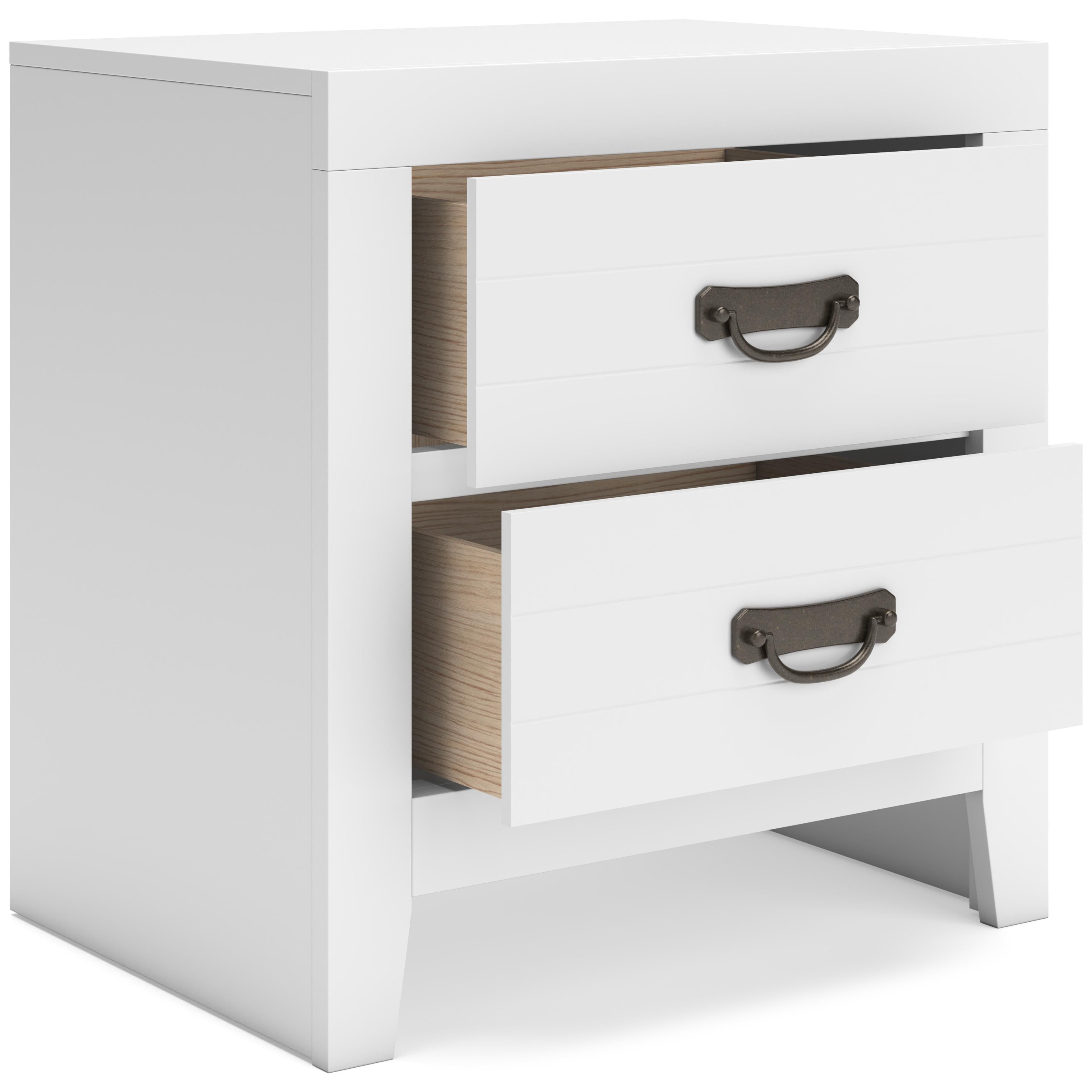 Signature Design by Ashley Binterglen B427-92 Two Drawer Night Stand - Image 2