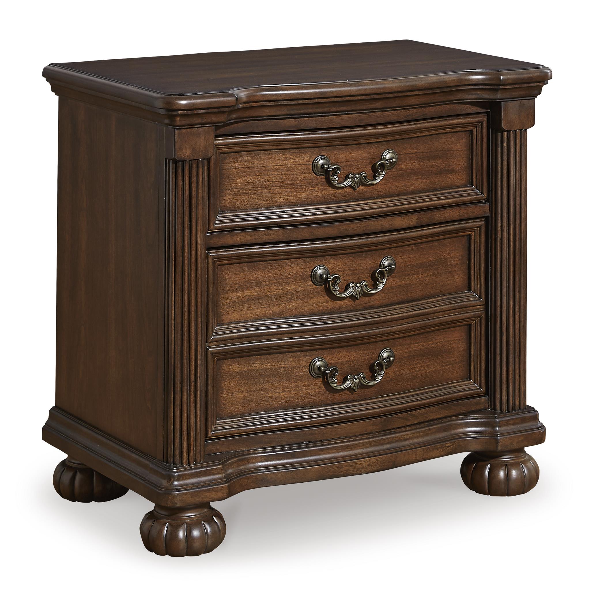 Signature Design by Ashley Lavinton B764-93 Three Drawer Night Stand - Image 1