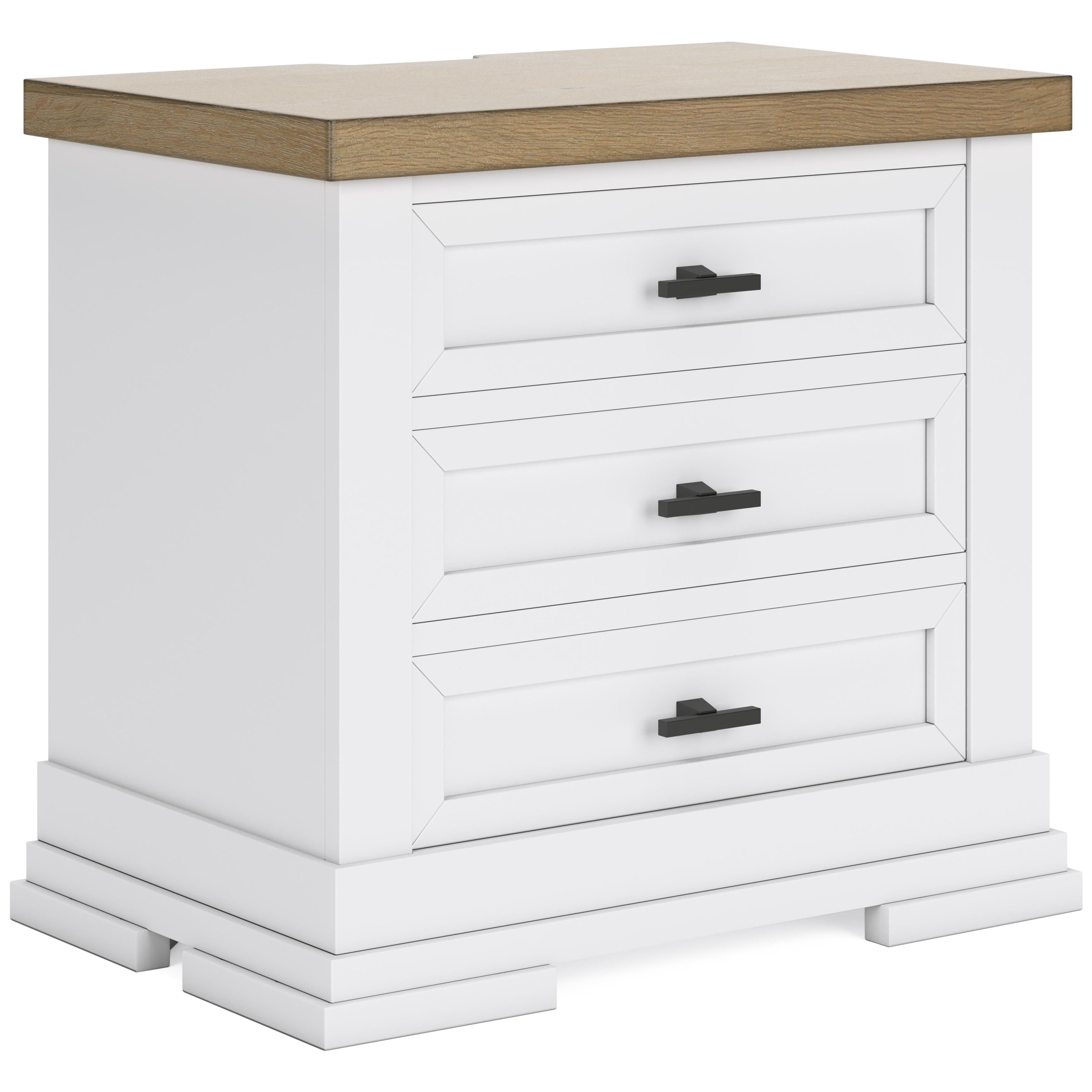 Benchcraft Ashbryn B844-93 Three Drawer Night Stand