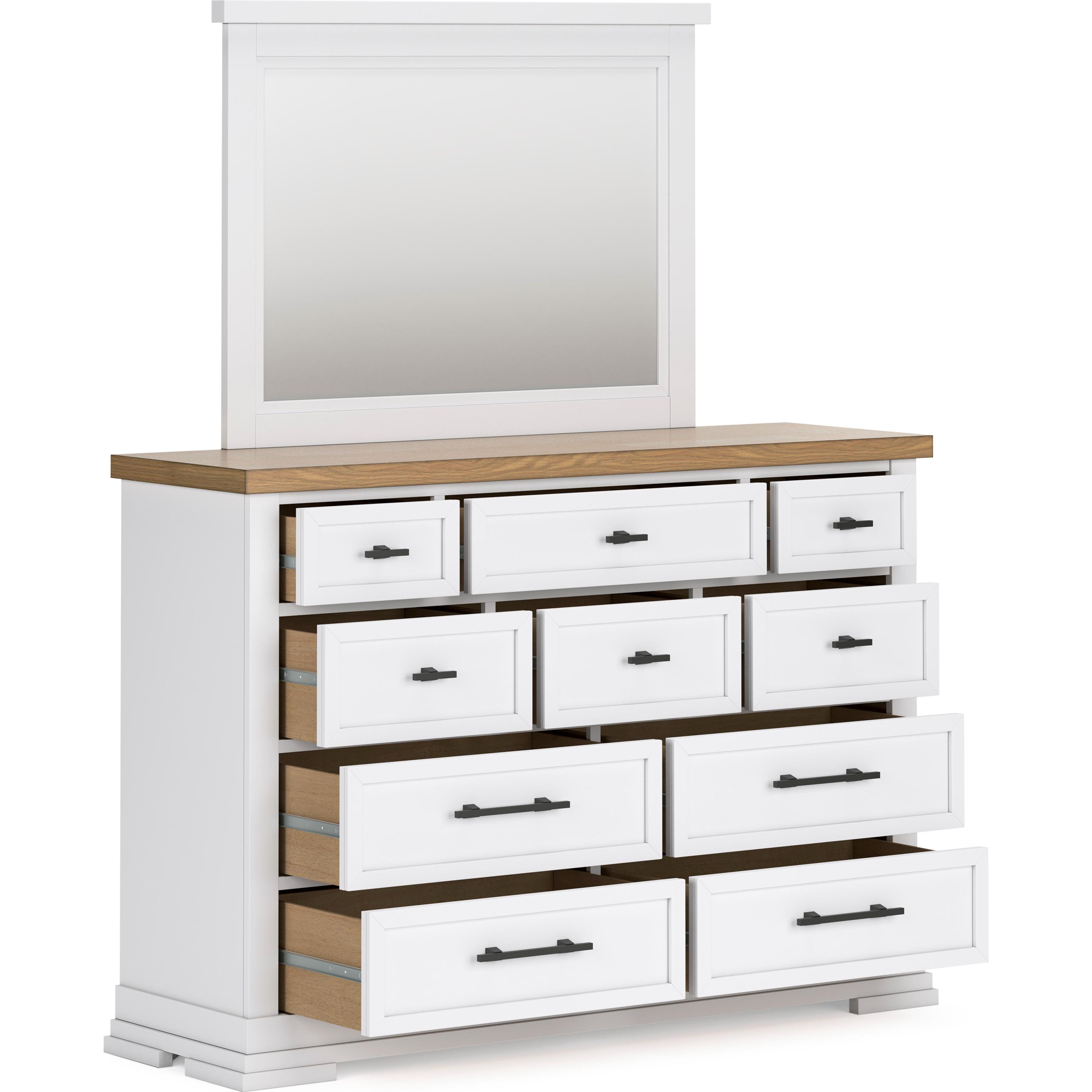 Benchcraft Ashbryn B844B1 Dresser and Mirror - Image 2