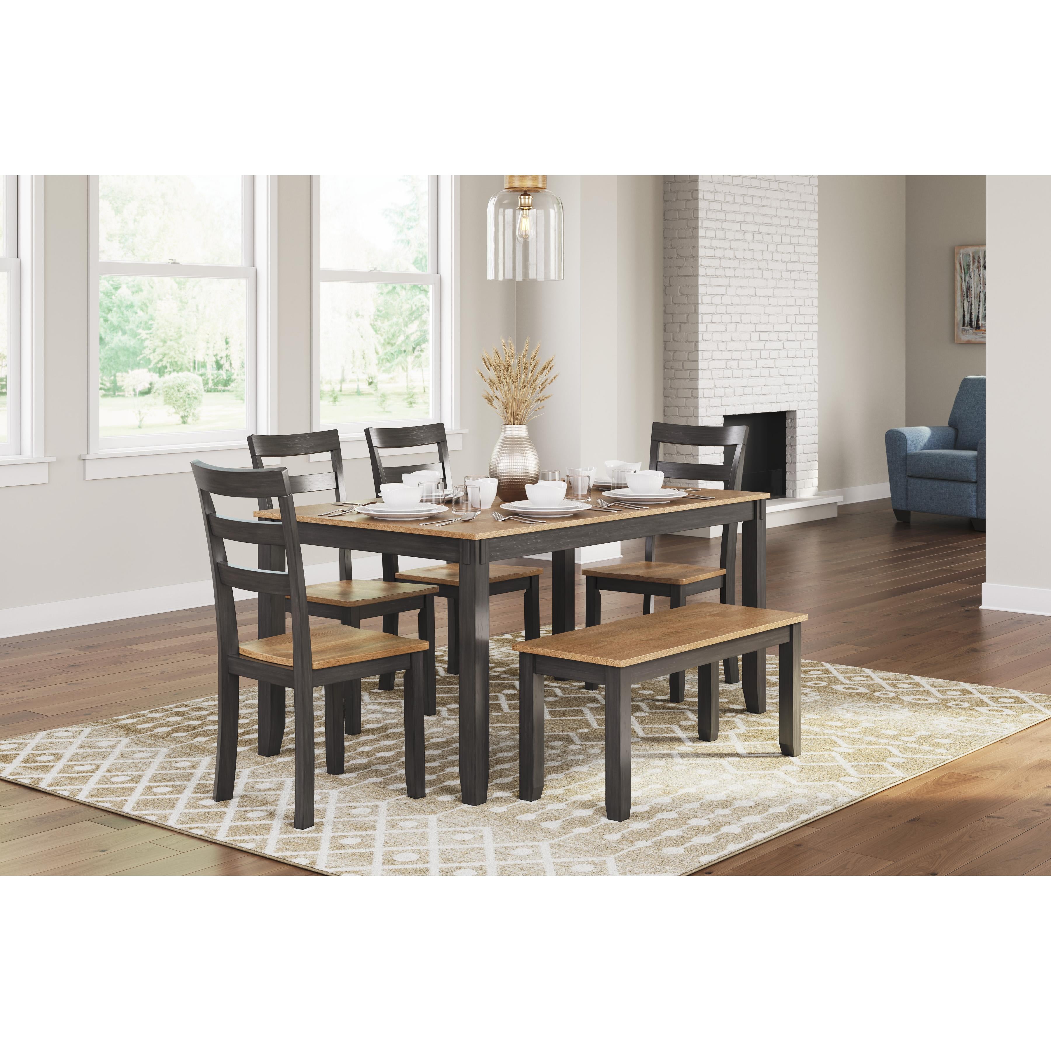 Signature Design by Ashley Gesthaven D396-325 Dining Room Table Set - Image 3