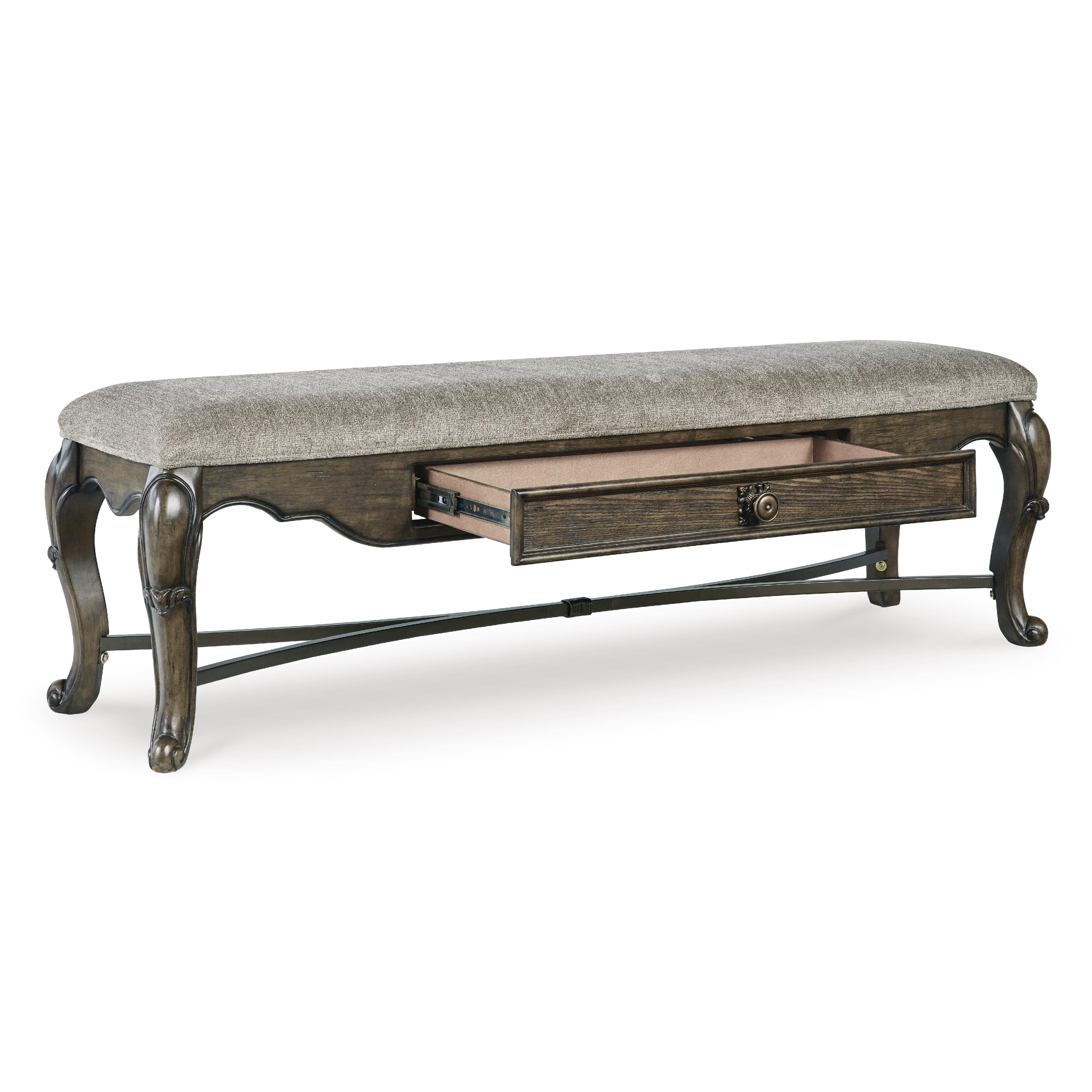 Signature Design by Ashley Maylee D947-00 Upholstered Storage Bench - Image 2