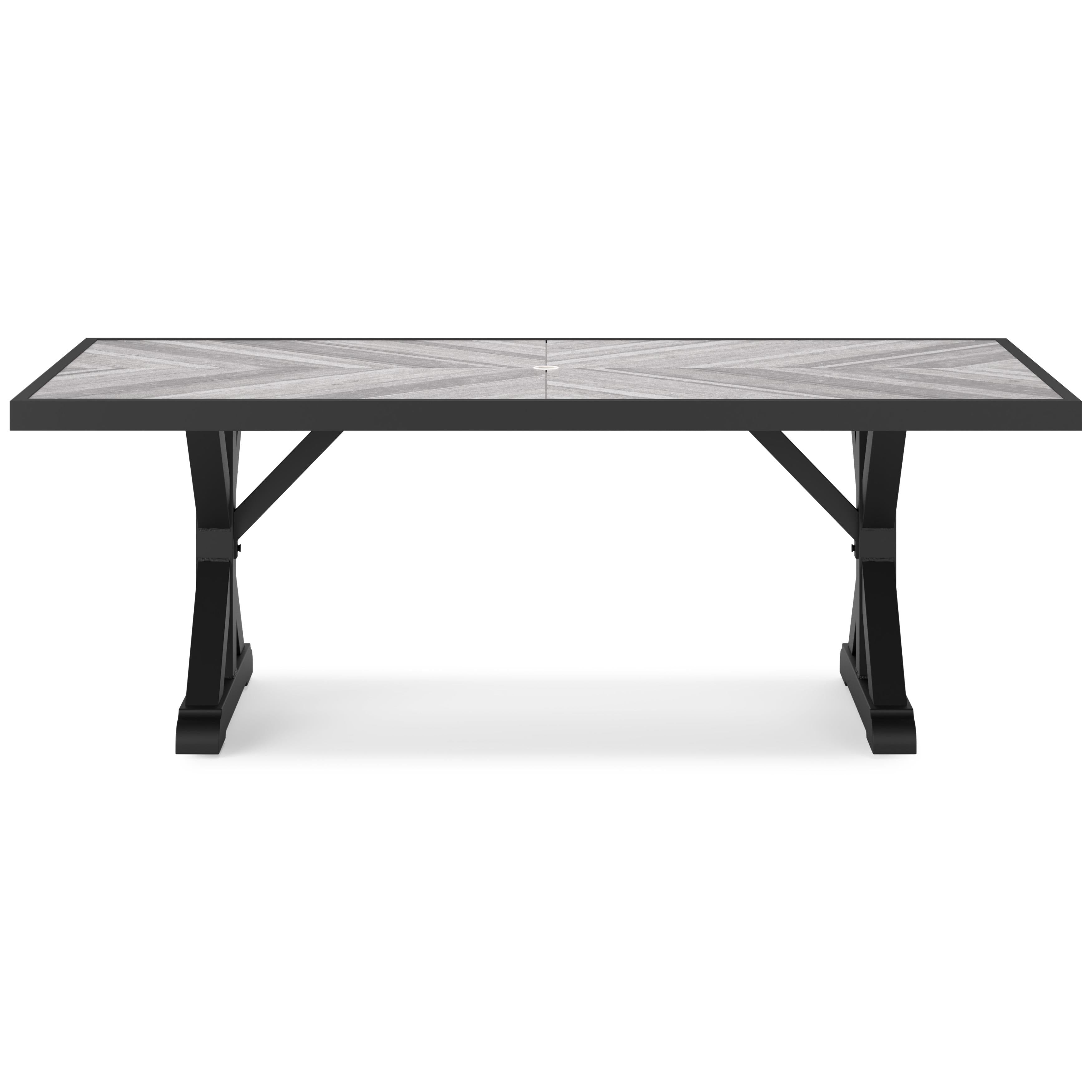 Signature Design by Ashley Beachcroft P792-625 Rectangular Dining Table with Umbrella Option - Image 2